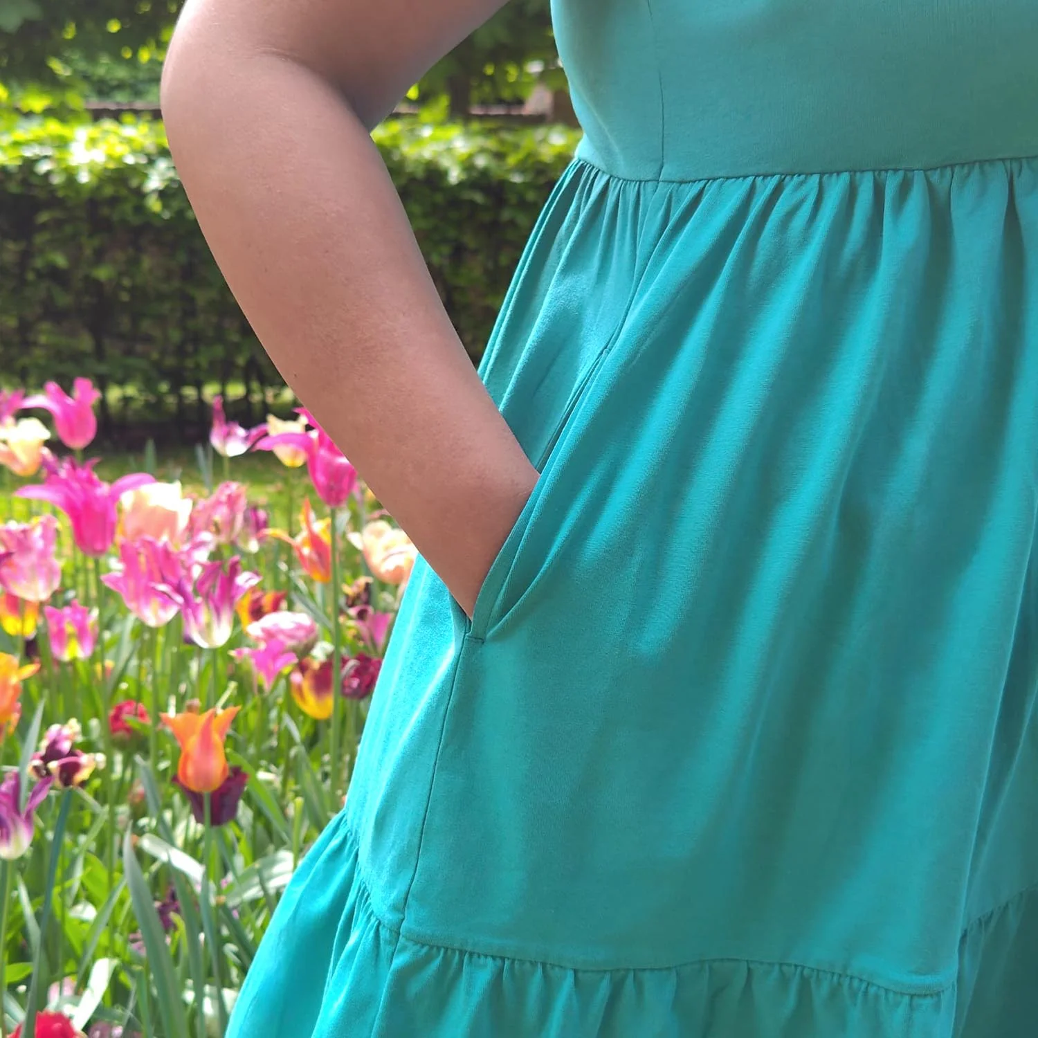 Tiered Mini Dress - Beach Bum - Zenithce