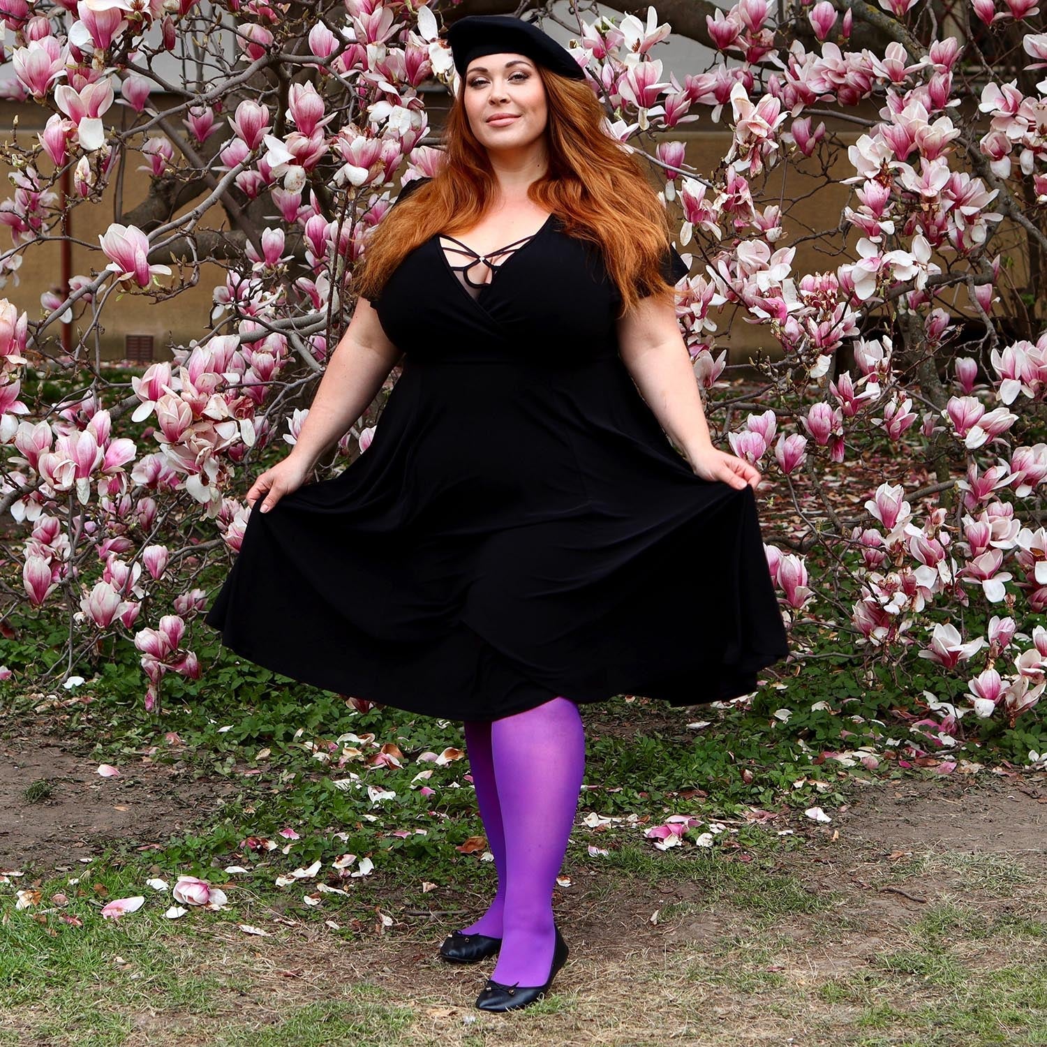 30 Denier Sheer Tights - Purple Haze - Zenithce