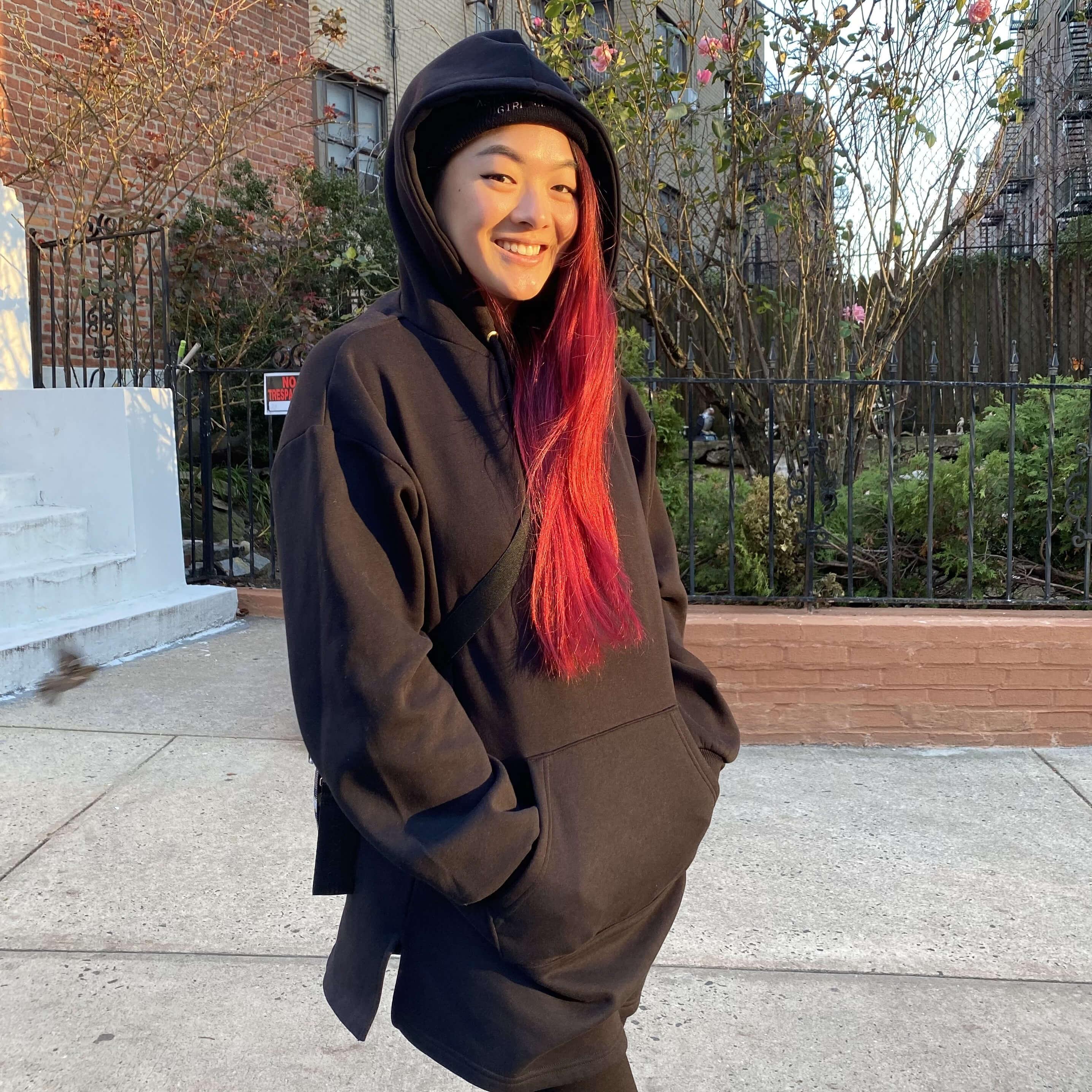 Organic Cotton Longline Hoodie - Zenithce