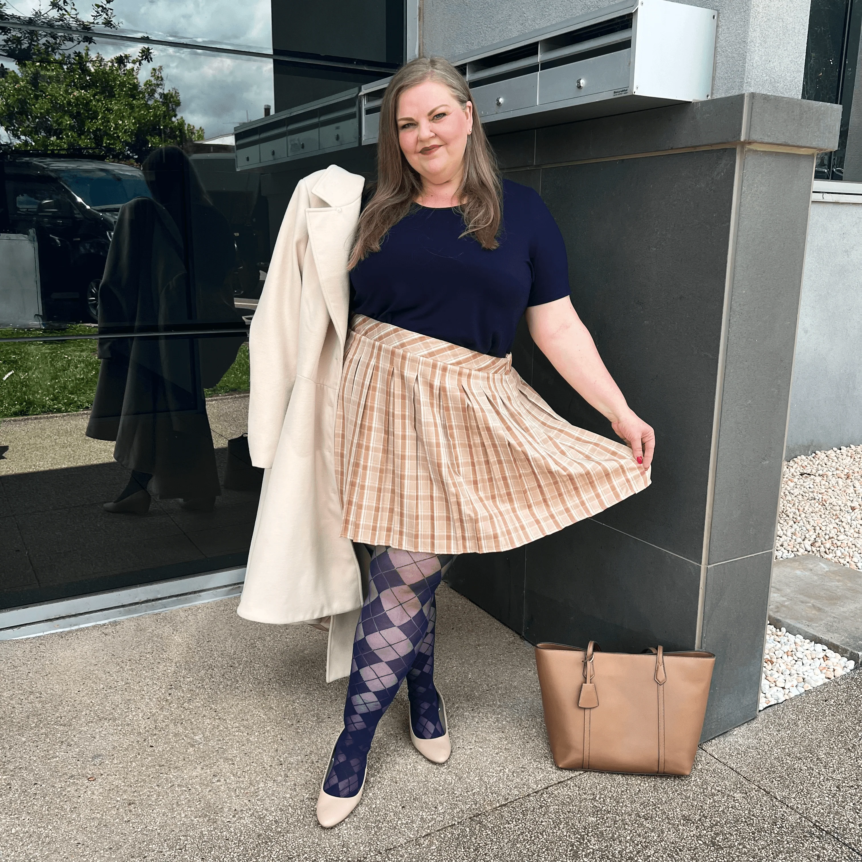 Diamond Tights - Navy - Zenithce