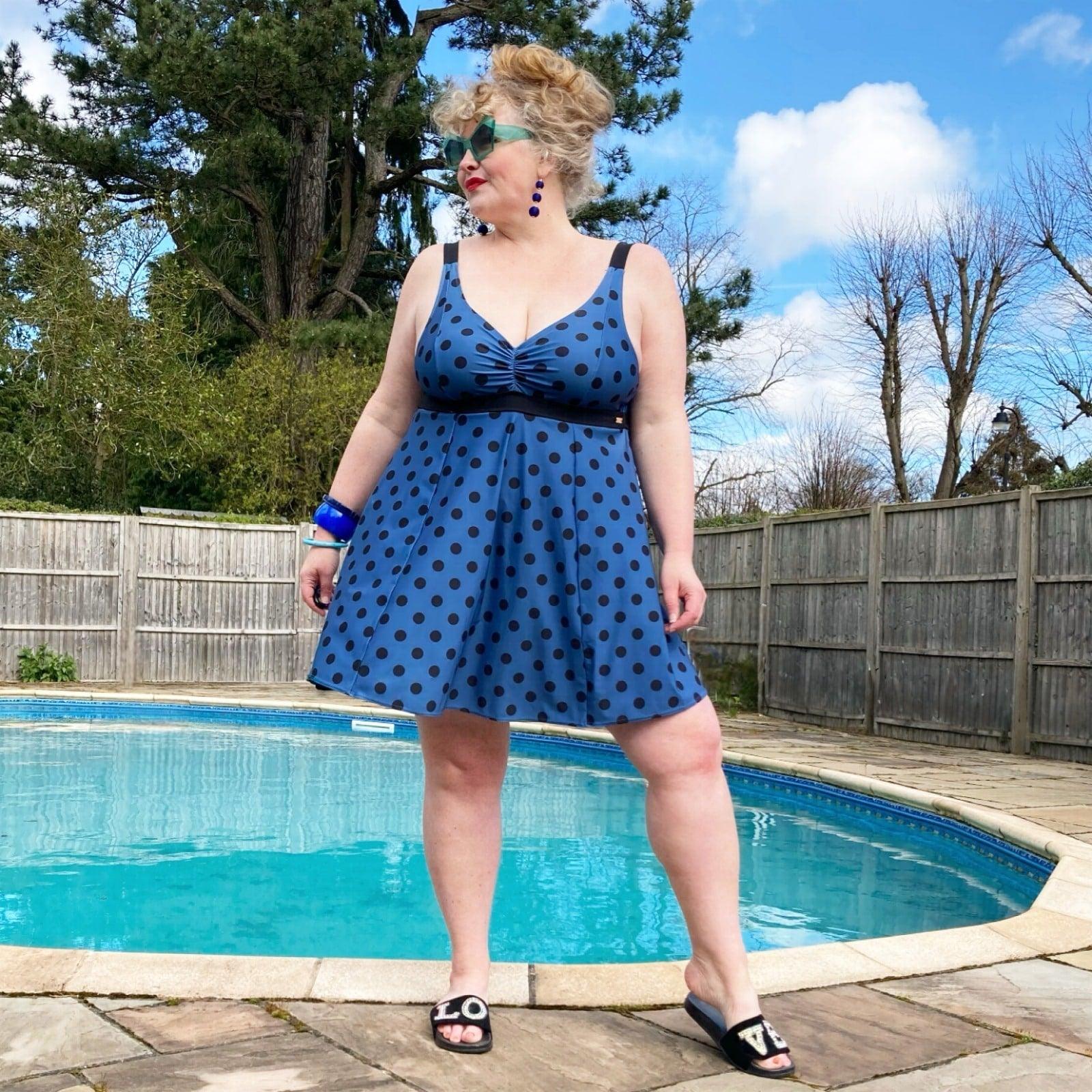 There Can Be Only One Swim Dress - Polka - Zenithce