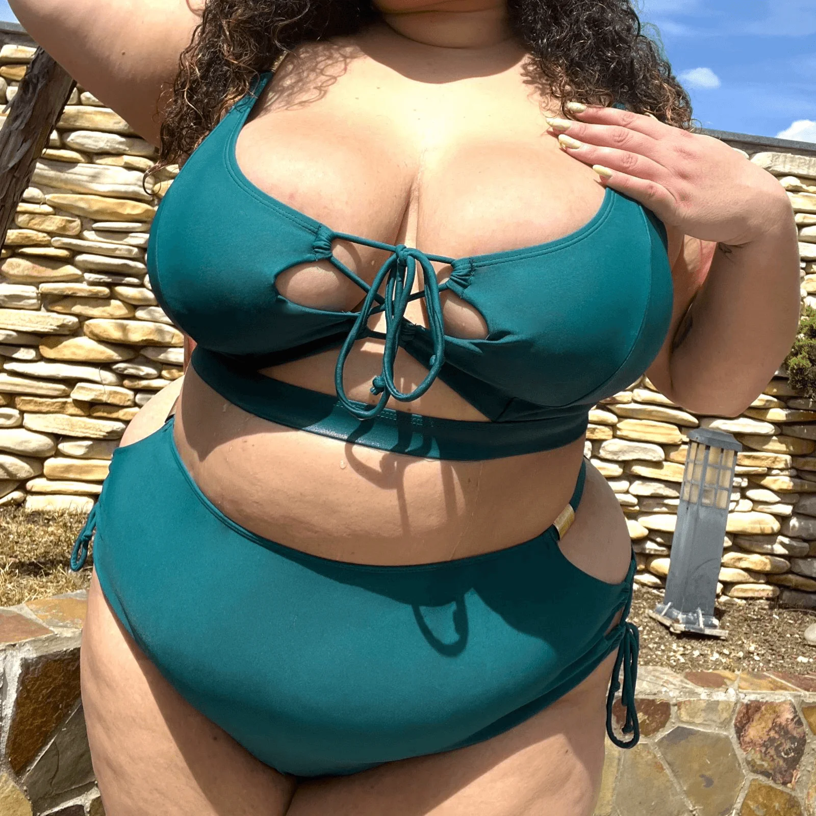 What Babe? Bikini Top - Teal - Zenithce