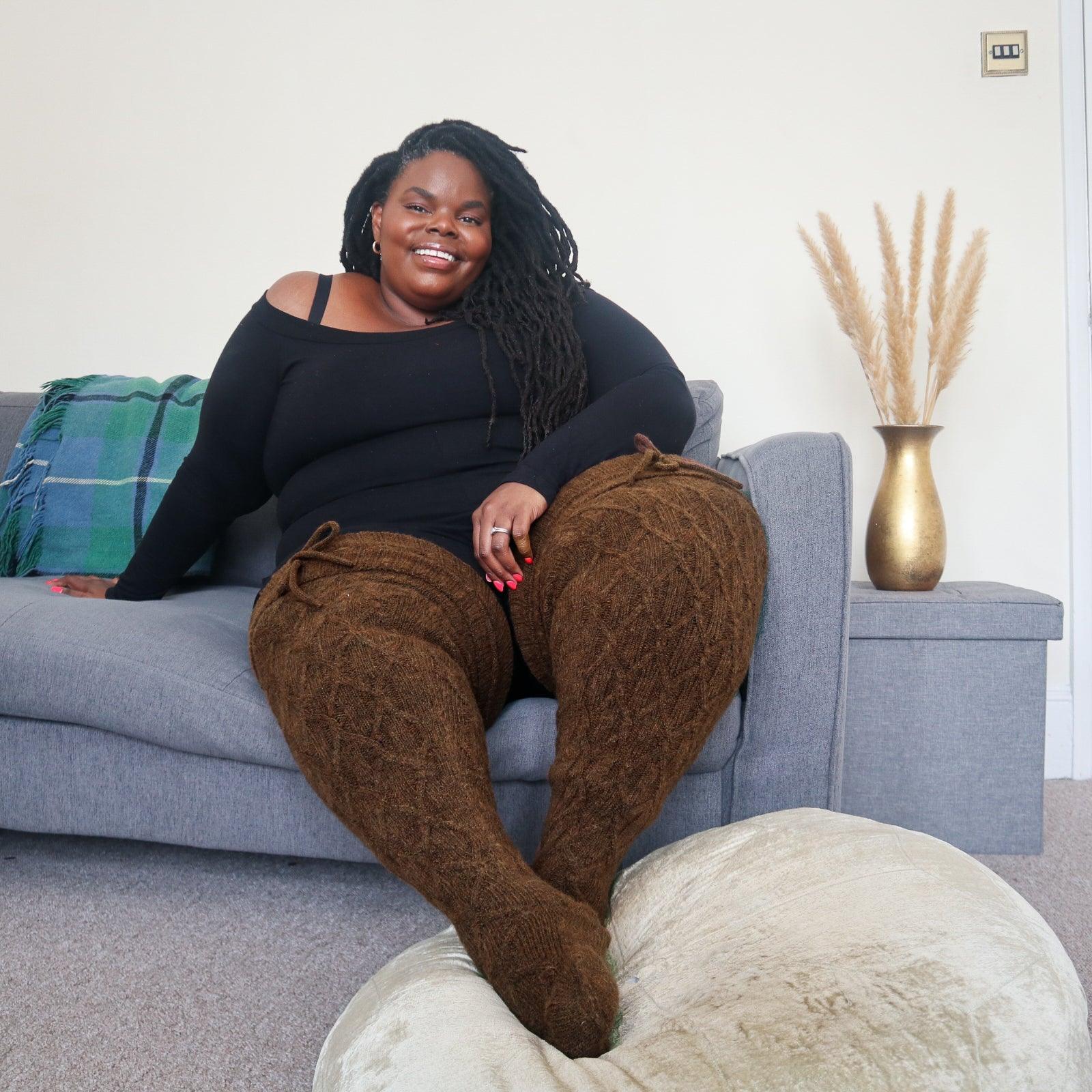 Thigh High Socks - Hot Chocolate - Zenithce