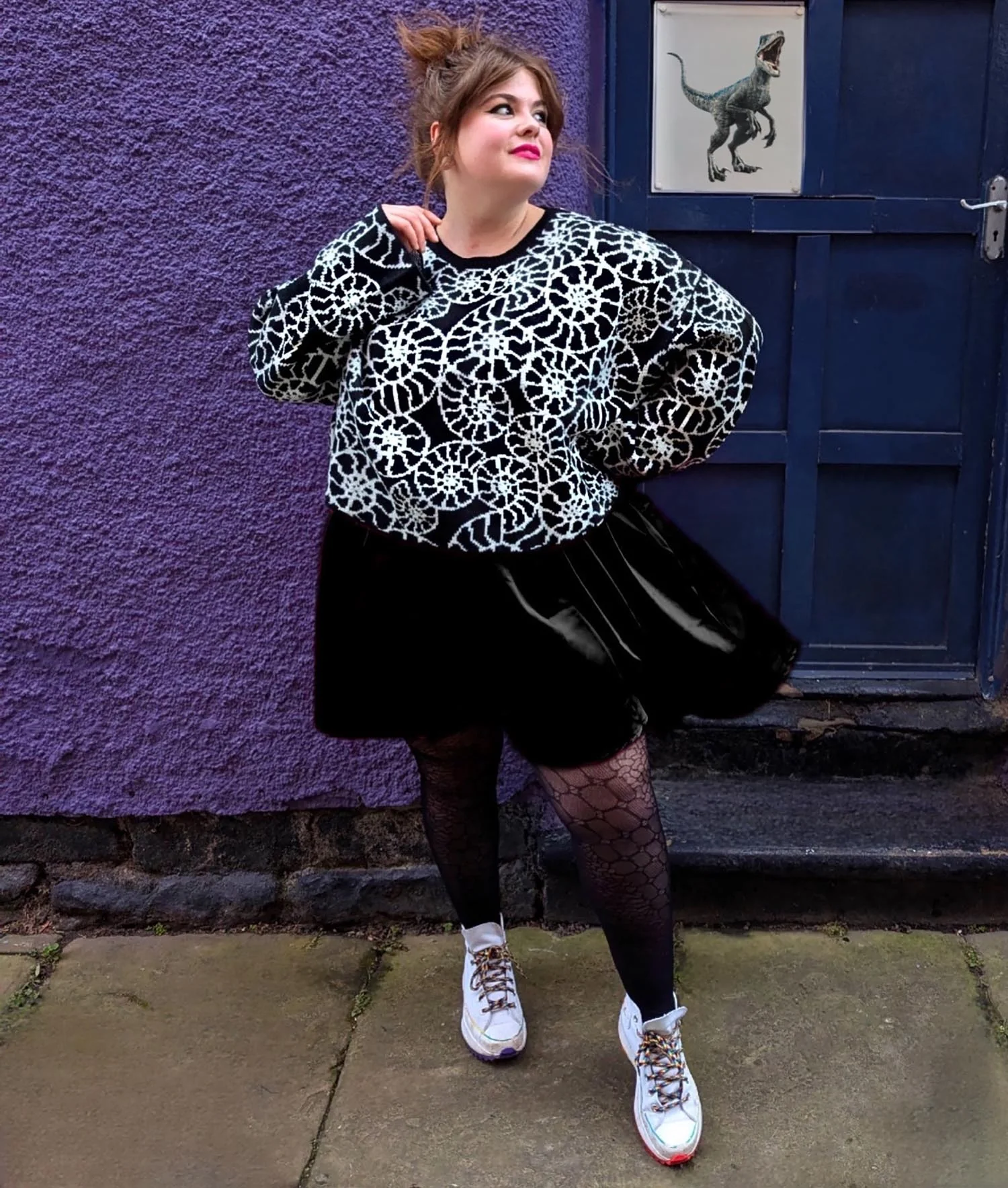 Ammonite Fossil Crop Jumper - Zenithce