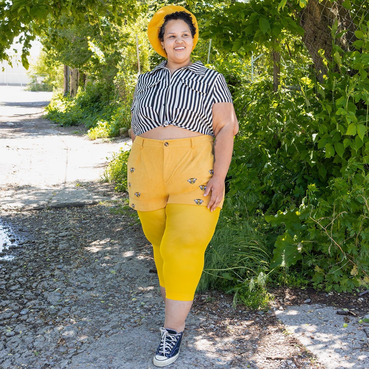 Stay Cool Capri Tights - Lemon - Zenithce