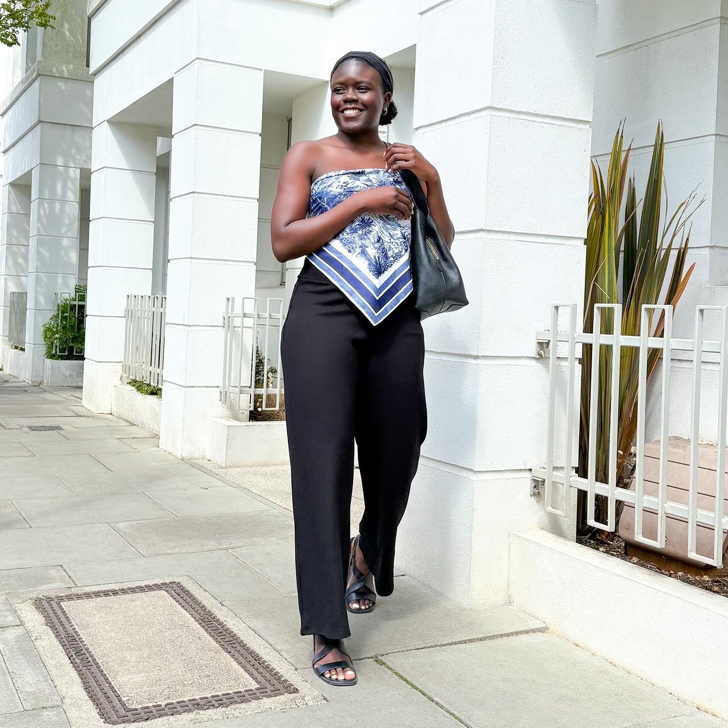 Squat-Proof Wide Leg Leggings - Black - Zenithce