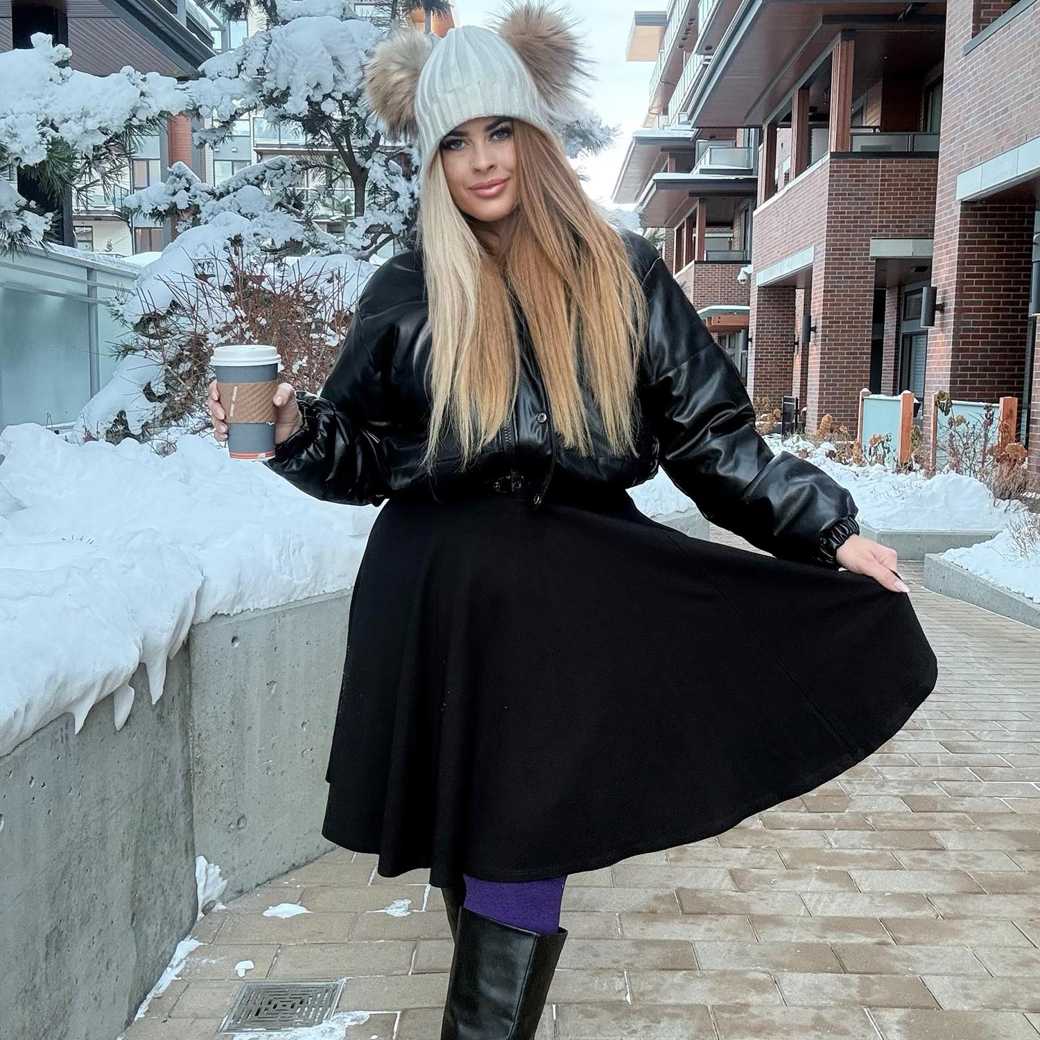 Flare Skirt - Black (V2) - Zenithce