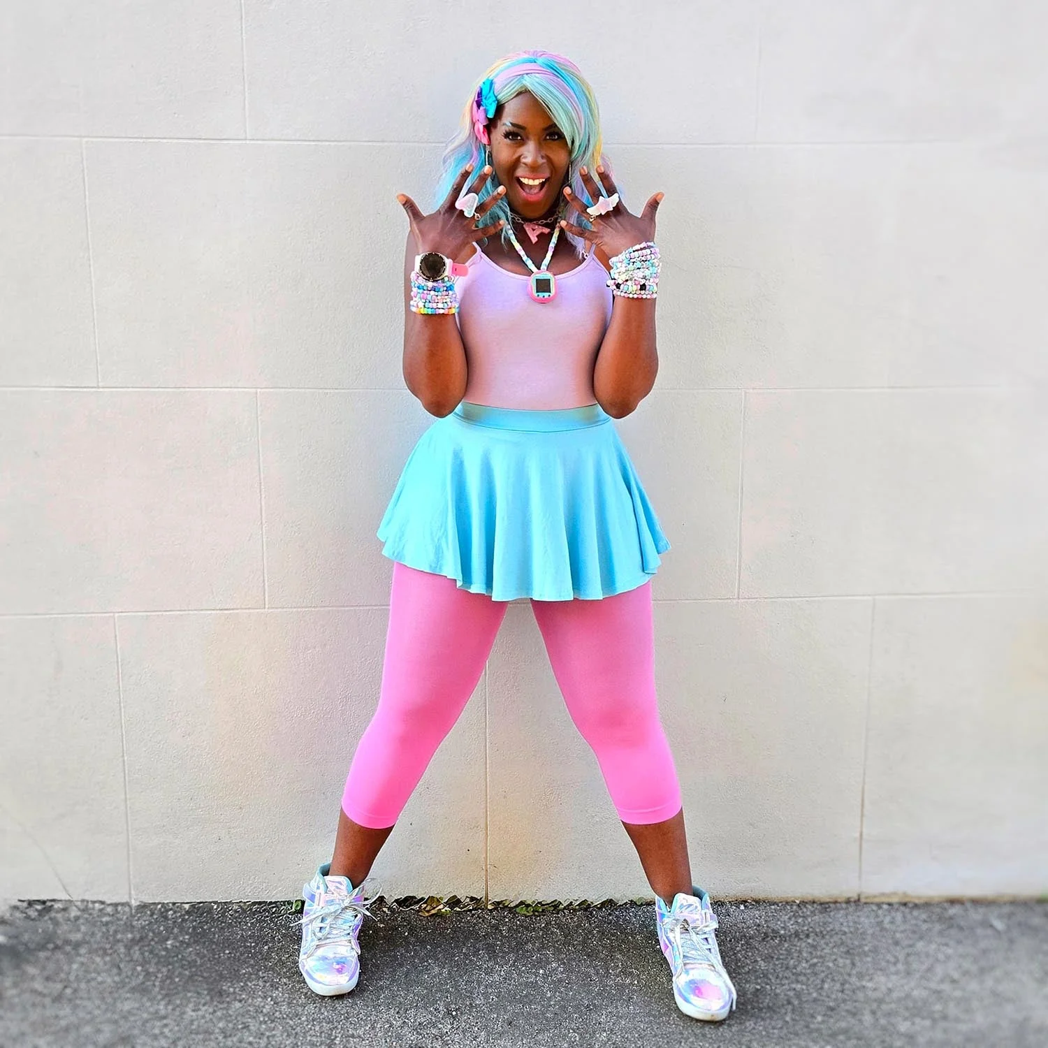 Stay Cool Capri Tights - Pink Lady - Zenithce