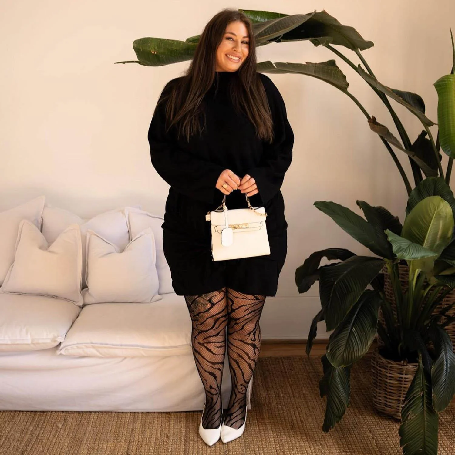 Feline Myself - Tiger Stripe Fishnets - Zenithce