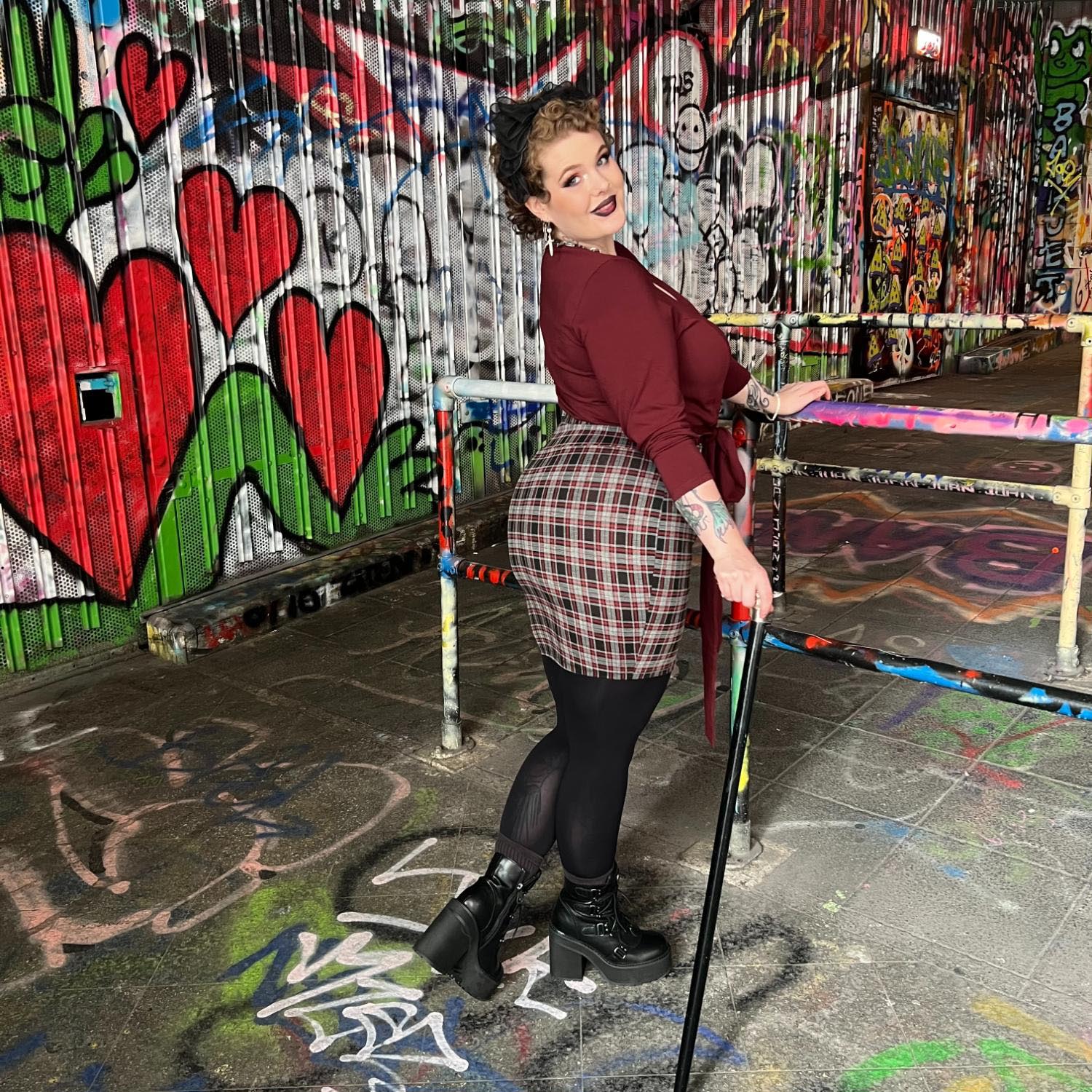 Plaid Mini Skirt - Bonnie - Zenithce