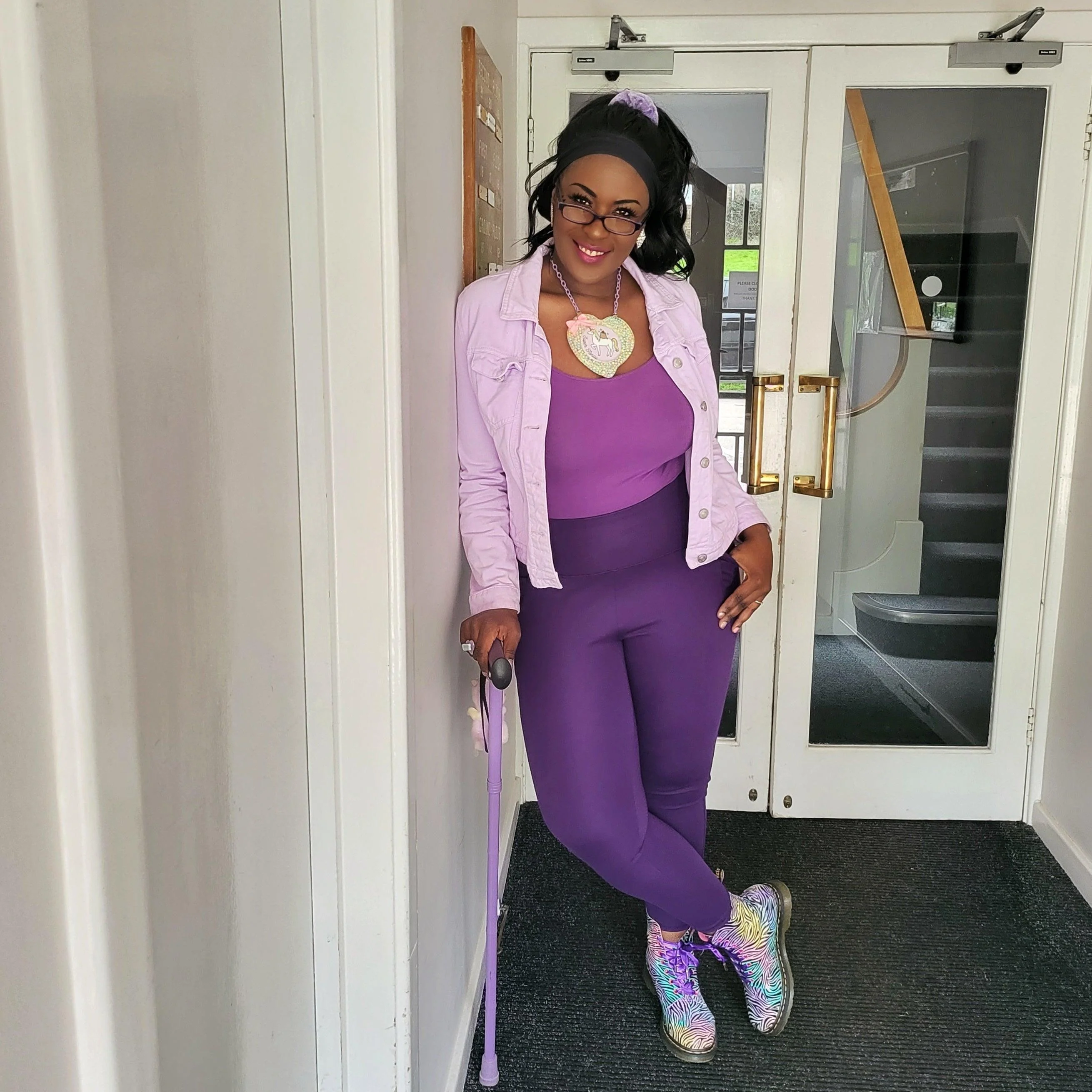 Squat Proof Leggings (Long) - Suffragette Purple - Zenithce