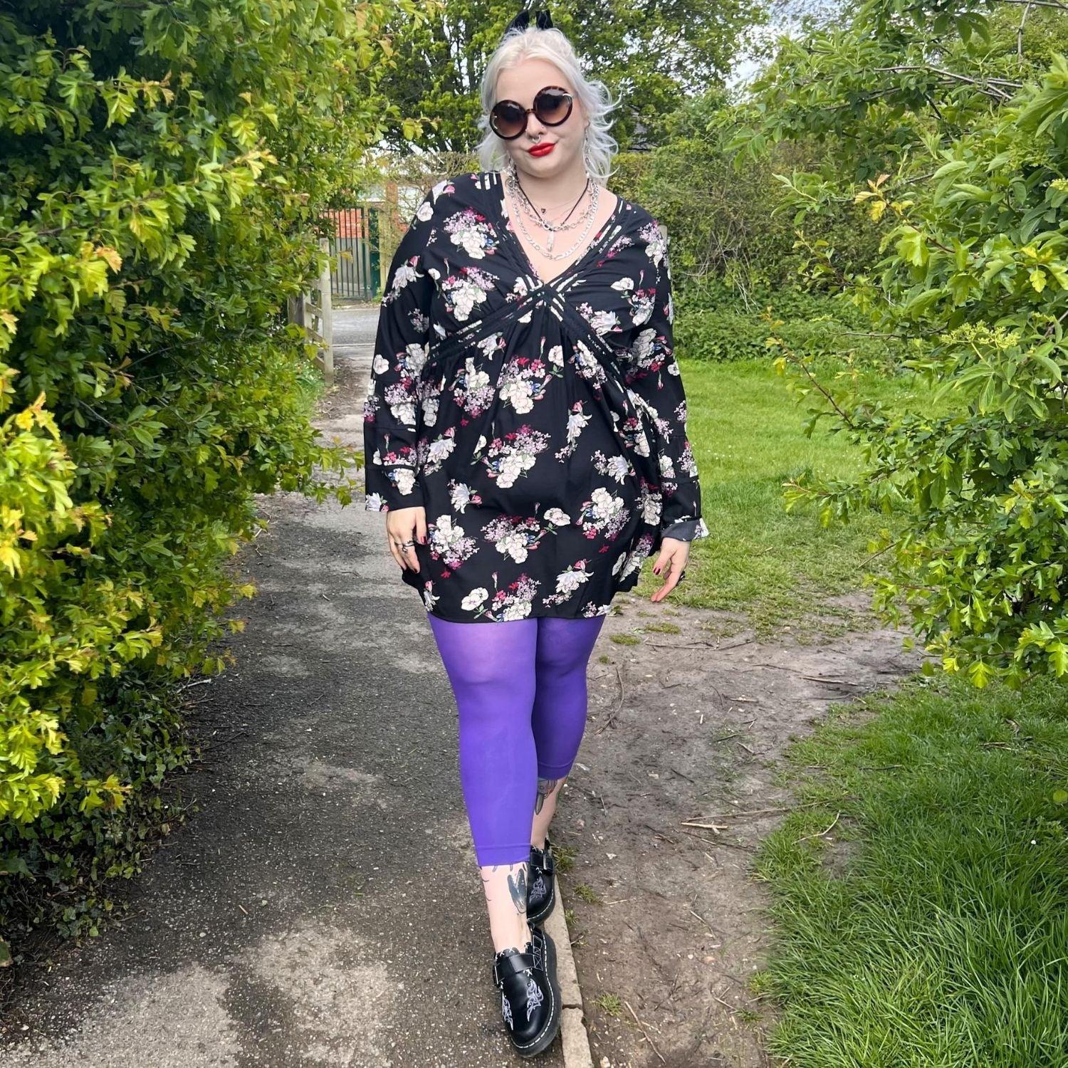 Stay Cool Capri Tights - Iris - Zenithce