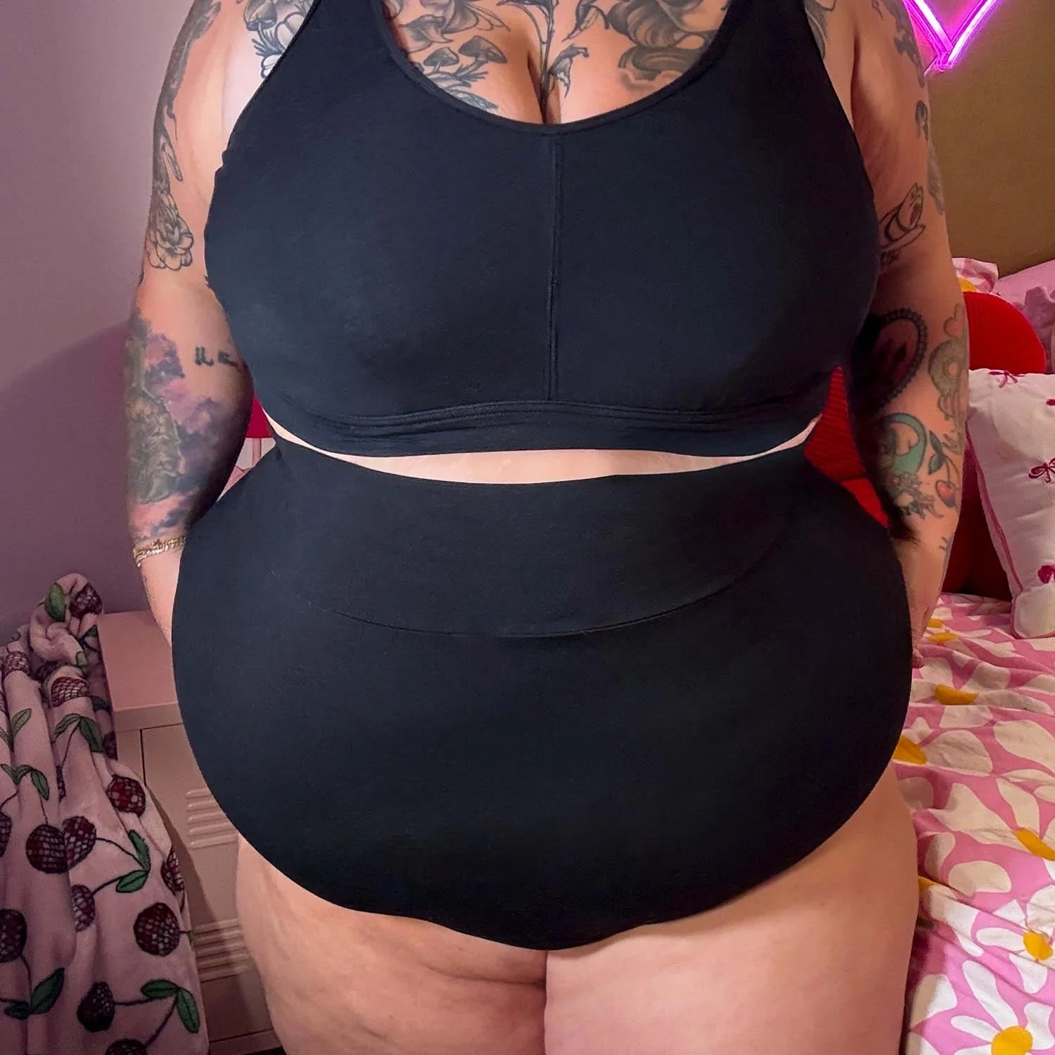 Organic Cotton Lacey Super High Waist Knickers - Zenithce