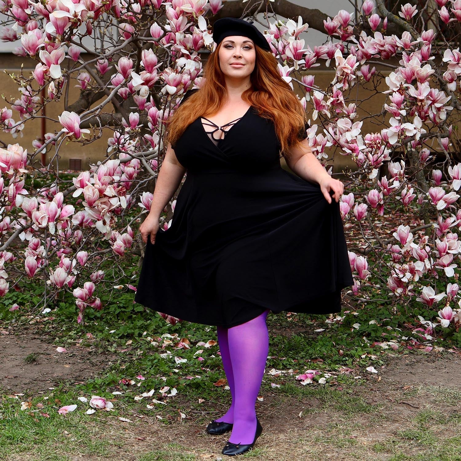 30 Denier Sheer Tights - Purple Haze - Zenithce