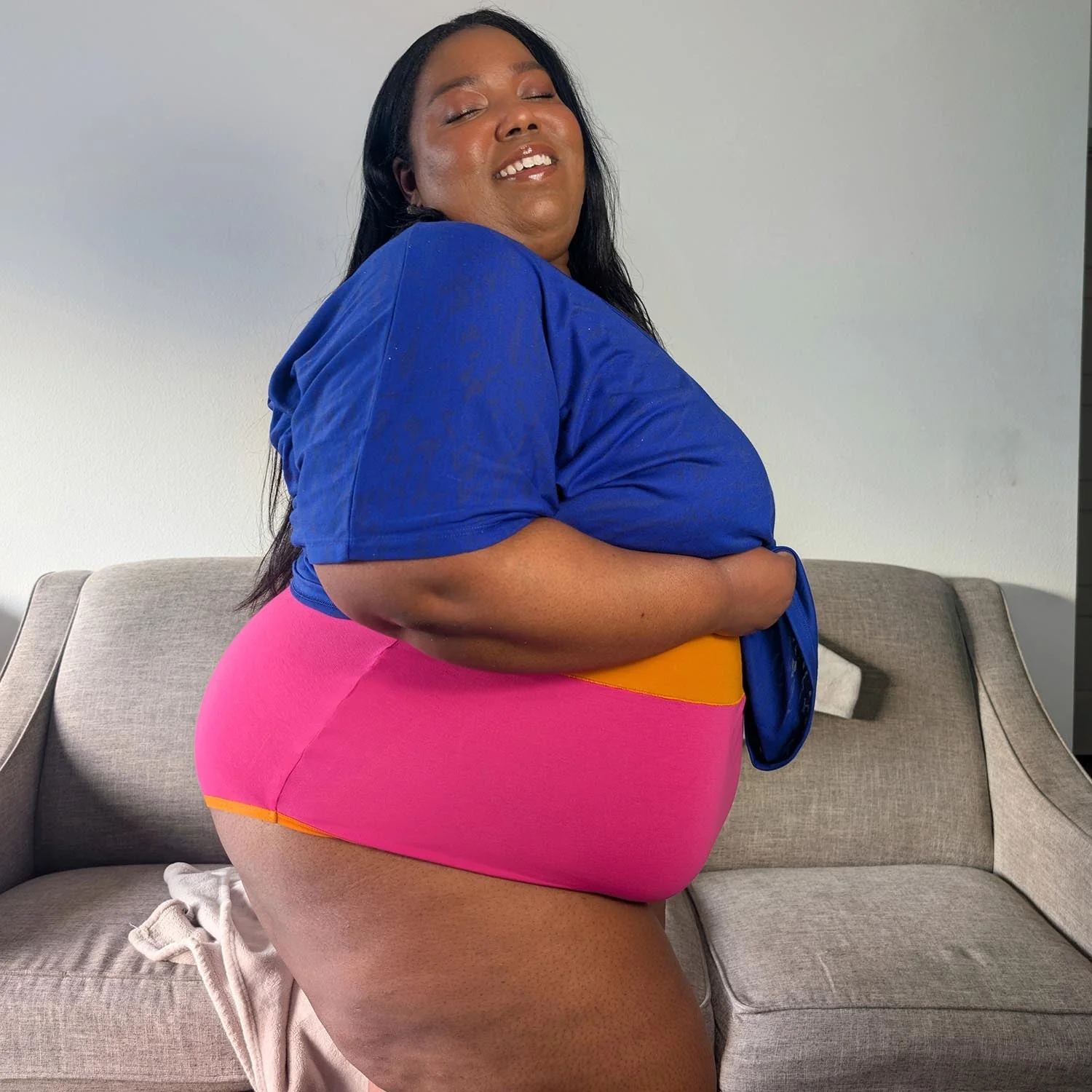 Organic Cotton Super High Waist Duo Knickers - Barbara & Papaya - Zenithce