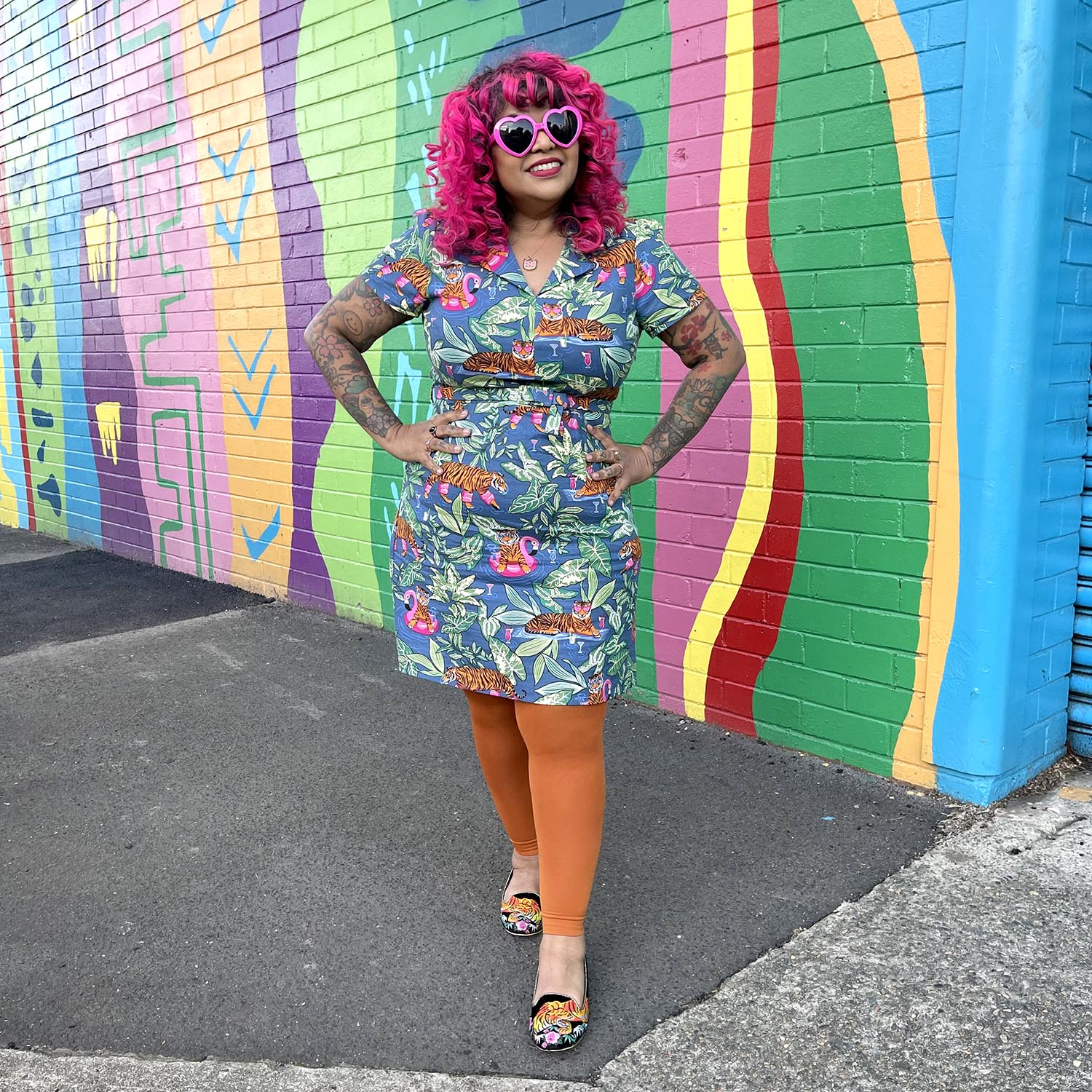 Footless Tights - Toffee Apple - Zenithce