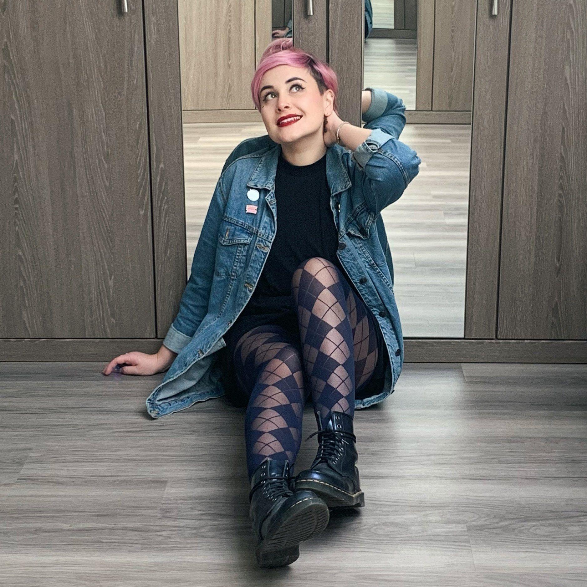 Diamond Tights - Navy - Zenithce