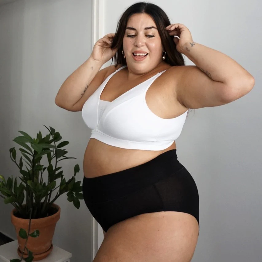 Everyday Ribbed Bra - White - Zenithce