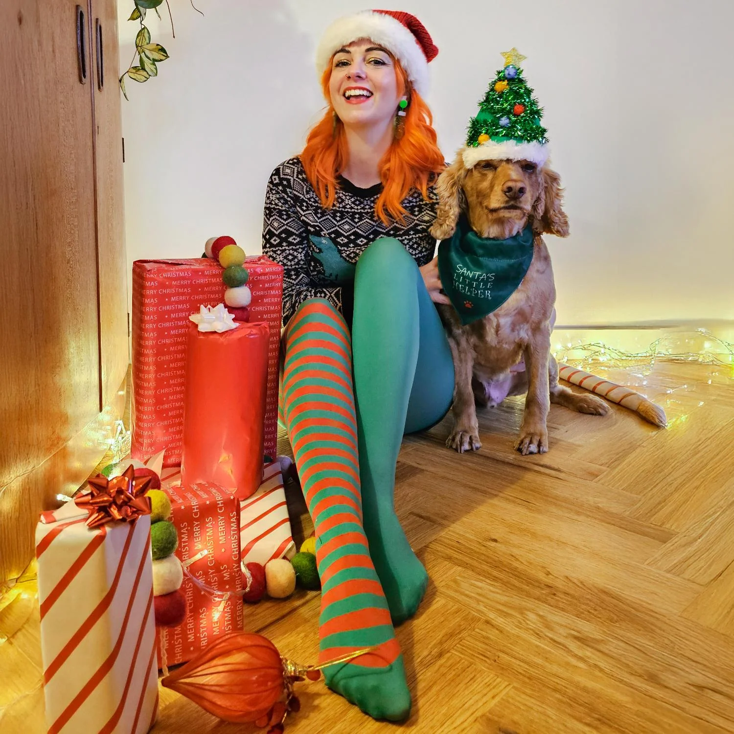 Christmas Tights - Duo Elf - Zenithce