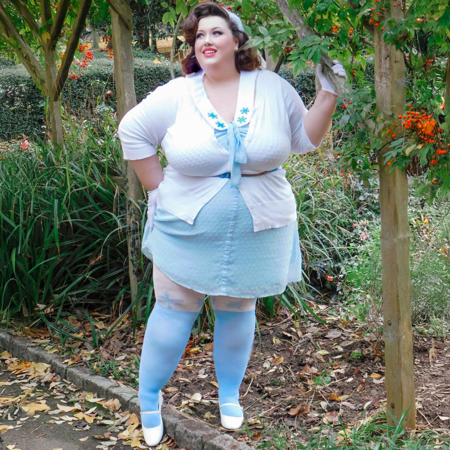 Christmas Tights - Snowflake Garter - Zenithce