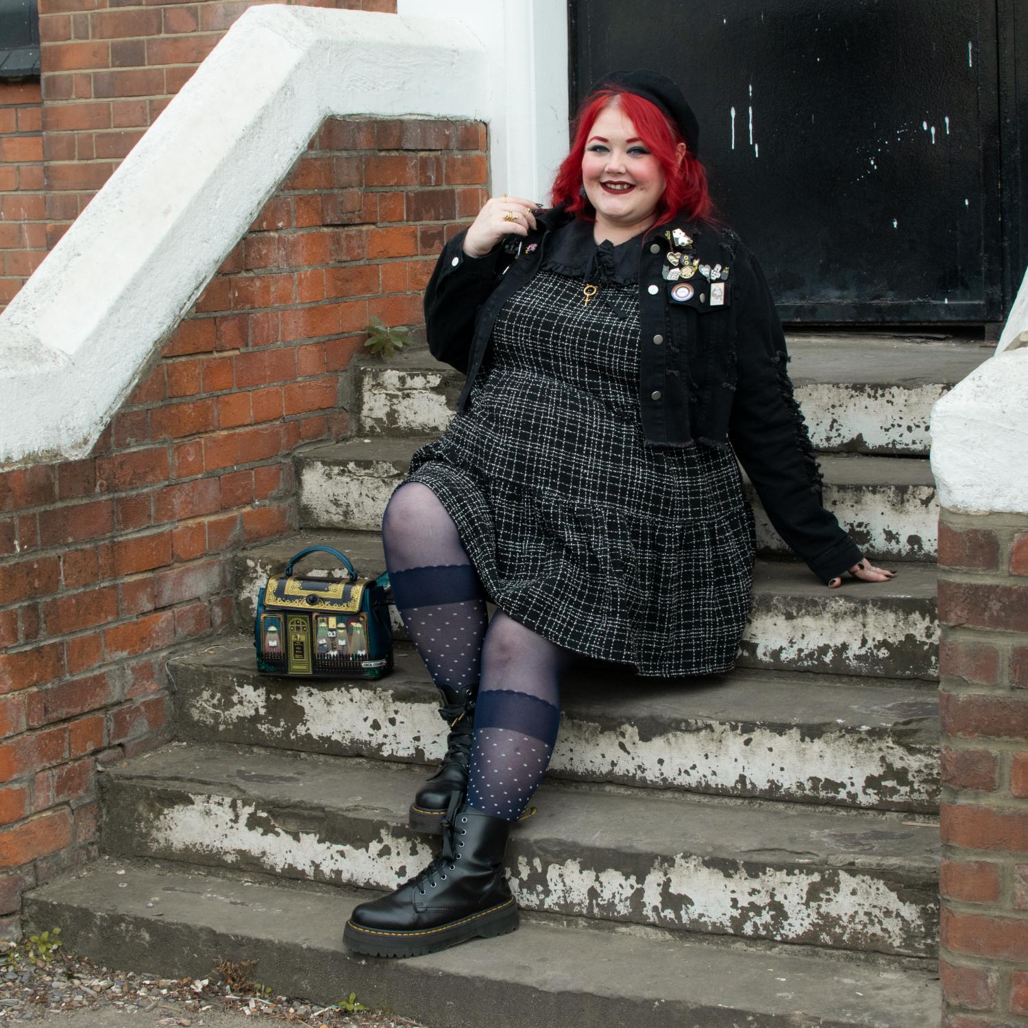 Seoul Chic Faux Sock Tights - Navy - Zenithce