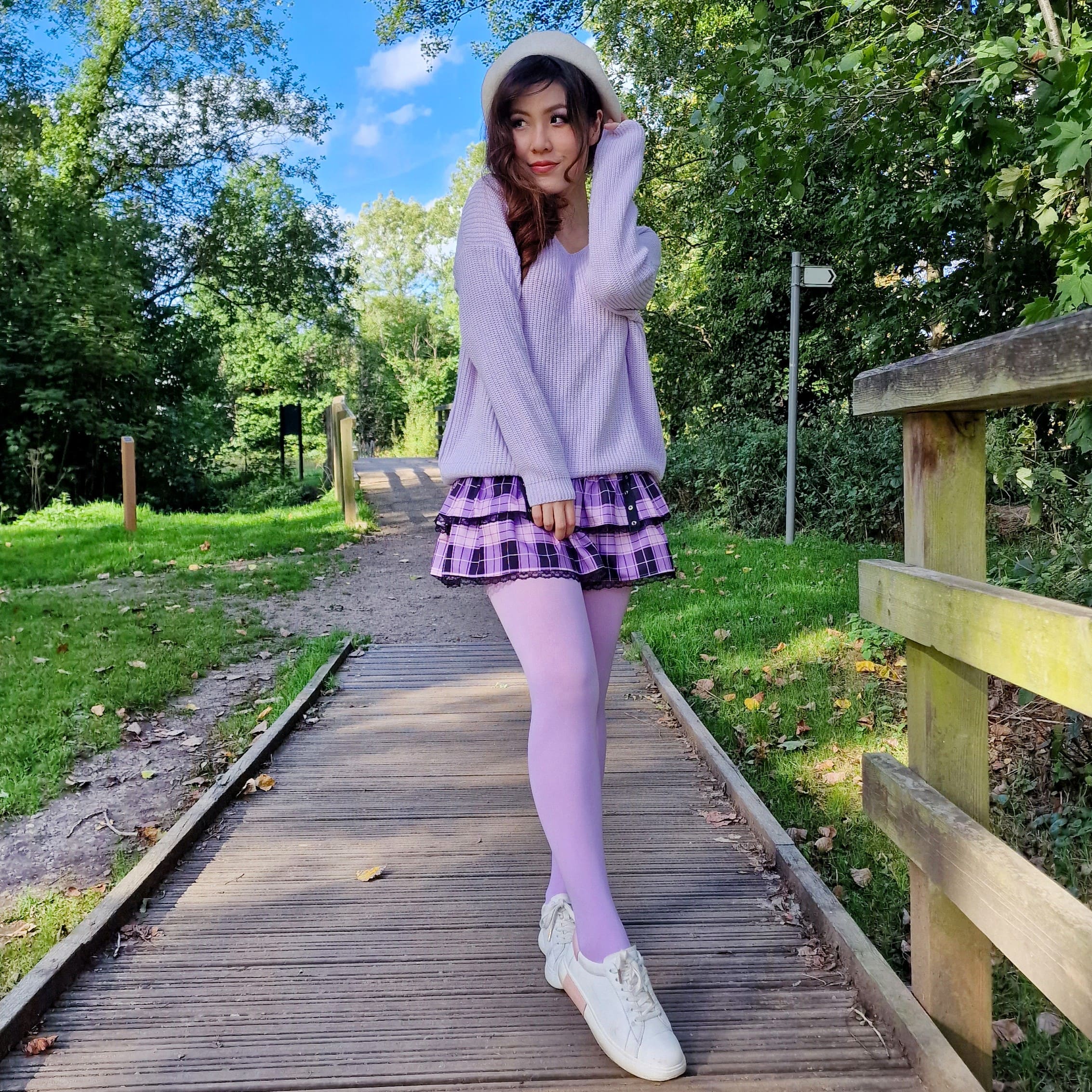 120 Denier Tights - Wisteria - Zenithce