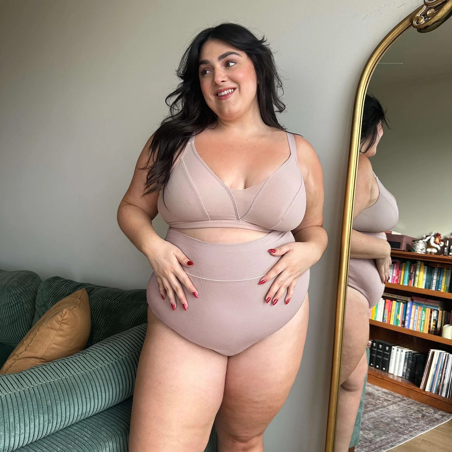 Organic Cotton Super High Waist Knickers - Milk Bottle - Zenithce