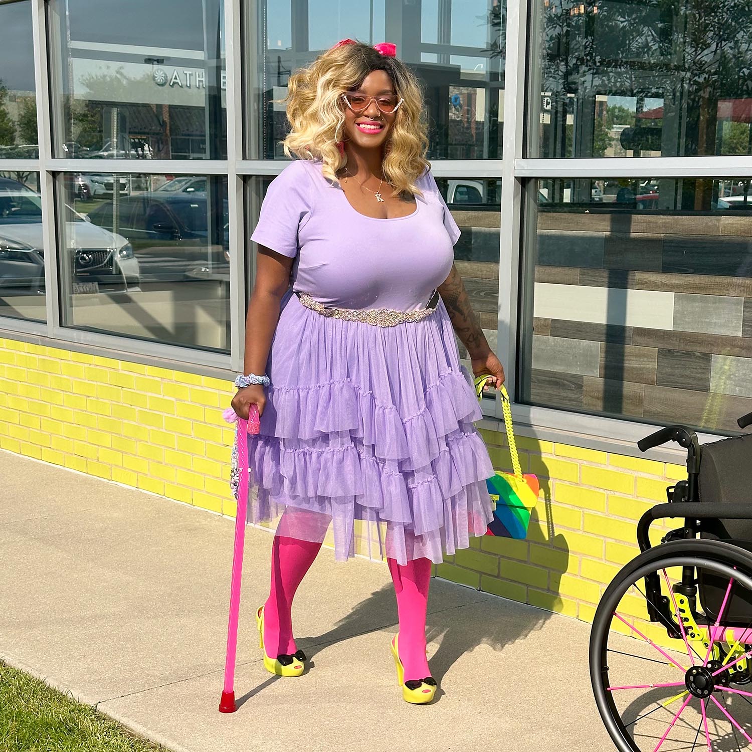 Tee Mesh Dress - Lavender Fields - Zenithce