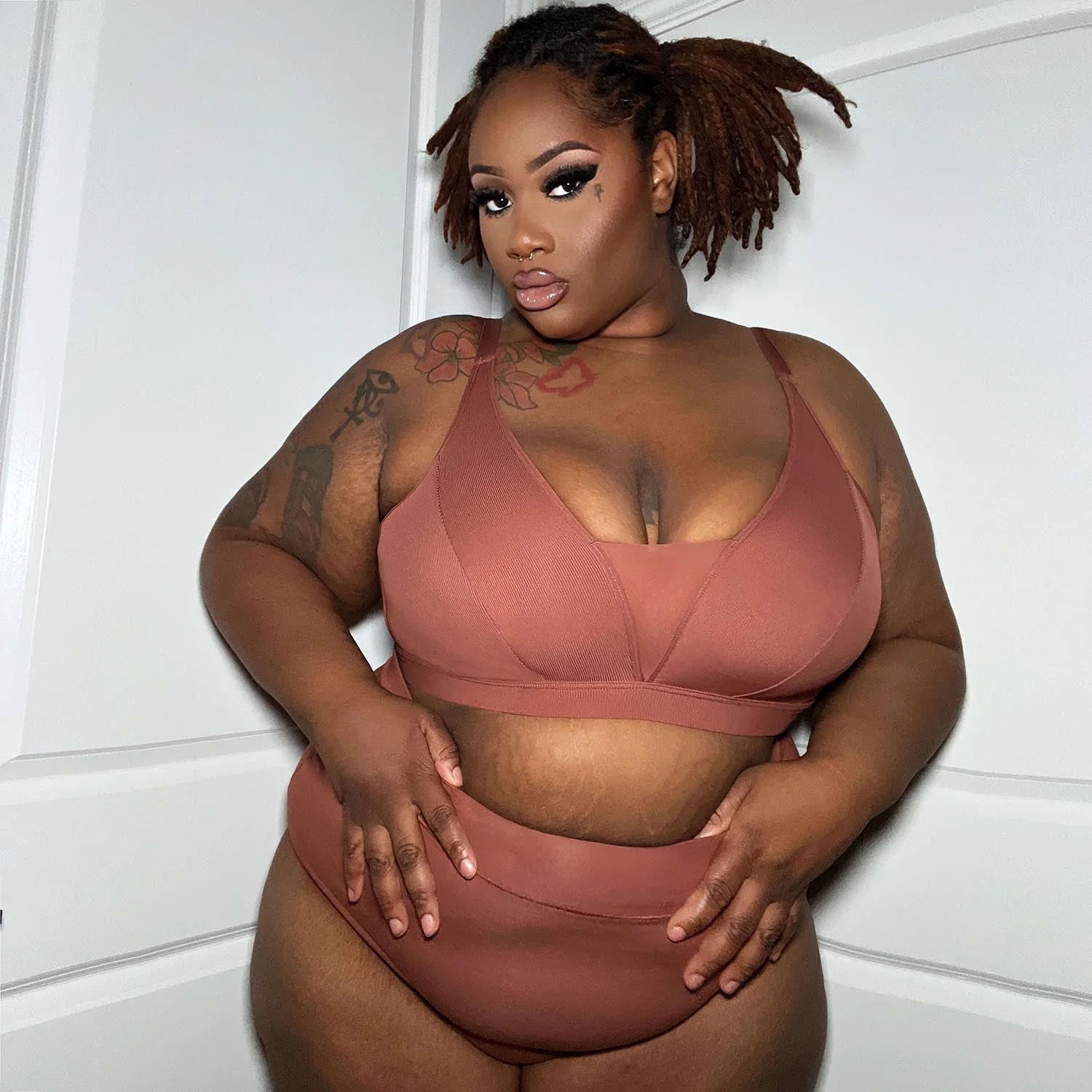 Organic Cotton Super High Waist Knickers - Root Beer - Zenithce