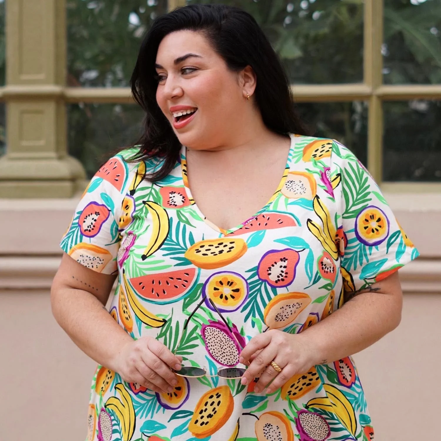 Organic Club Tropicana Day/Nightdress With Sleeves - Zenithce