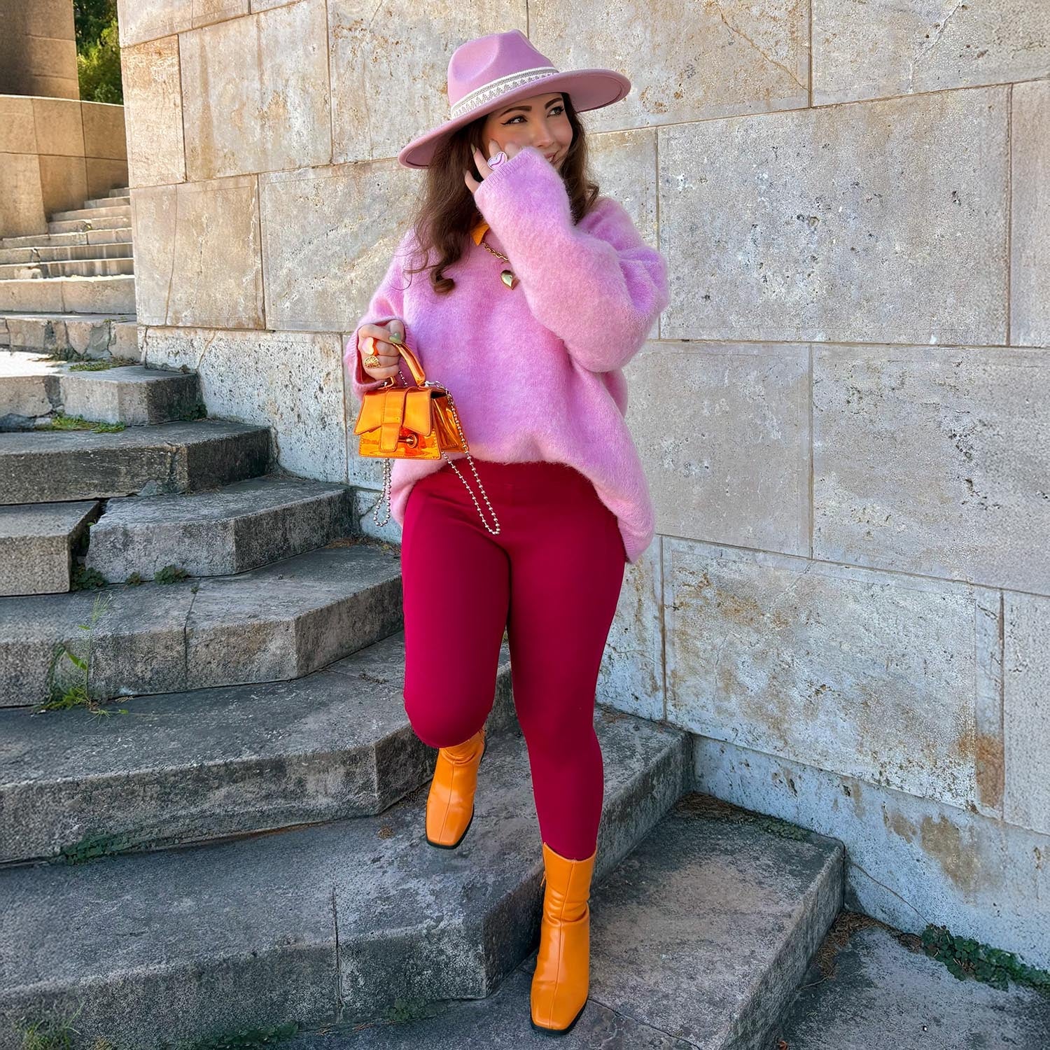 Squat-Proof Leggings - Blood Red - Zenithce