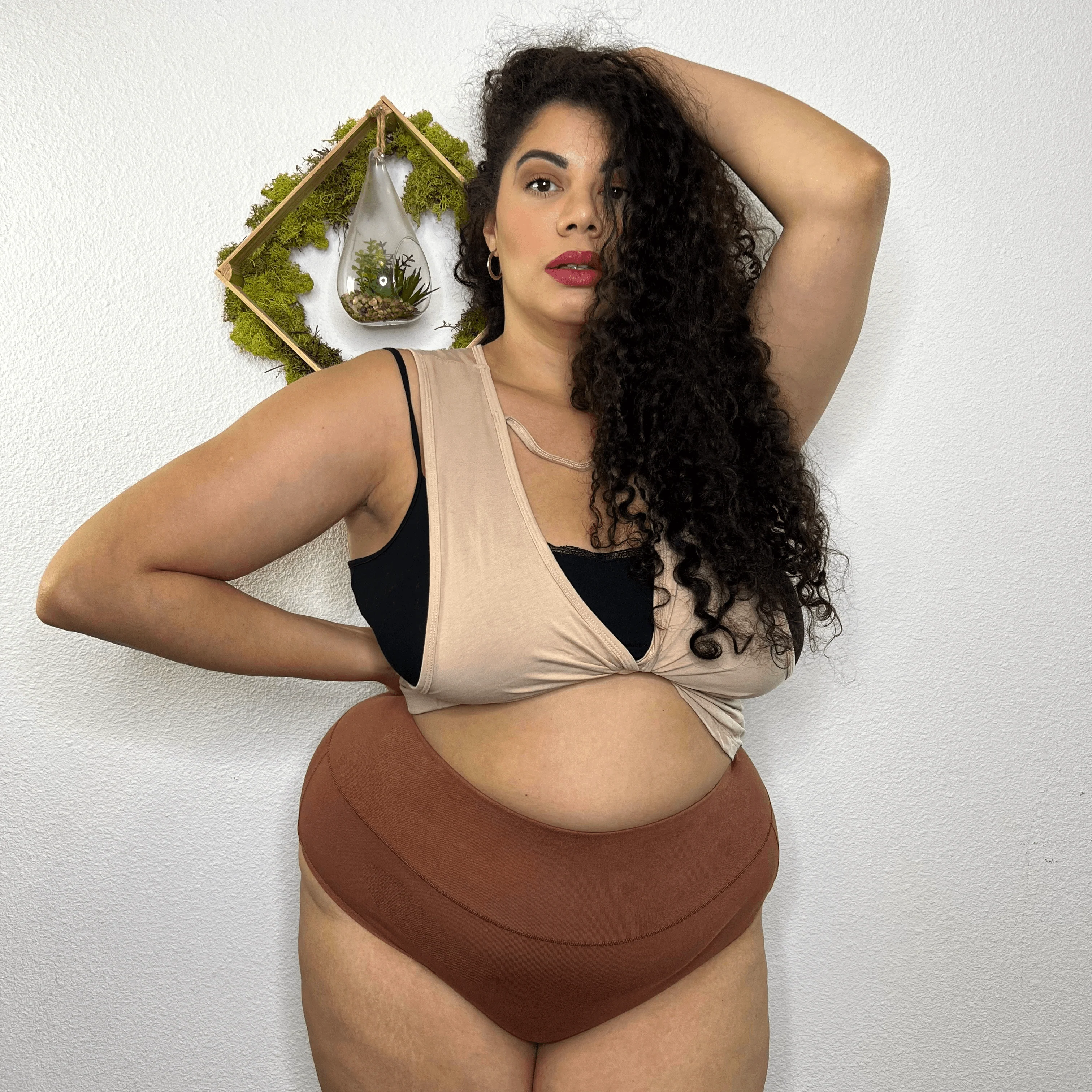 Organic Cotton Full Brief Knickers - Root Beer - Zenithce