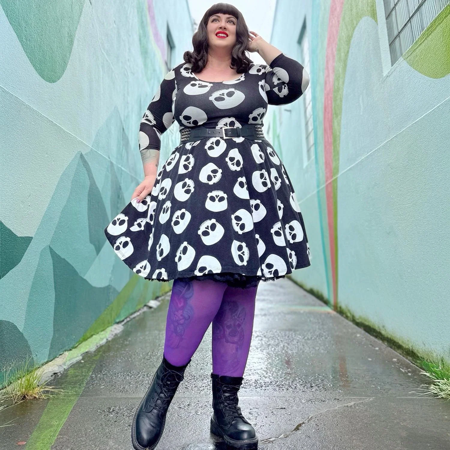 30 Denier Sheer Tights - Purple Haze - Zenithce