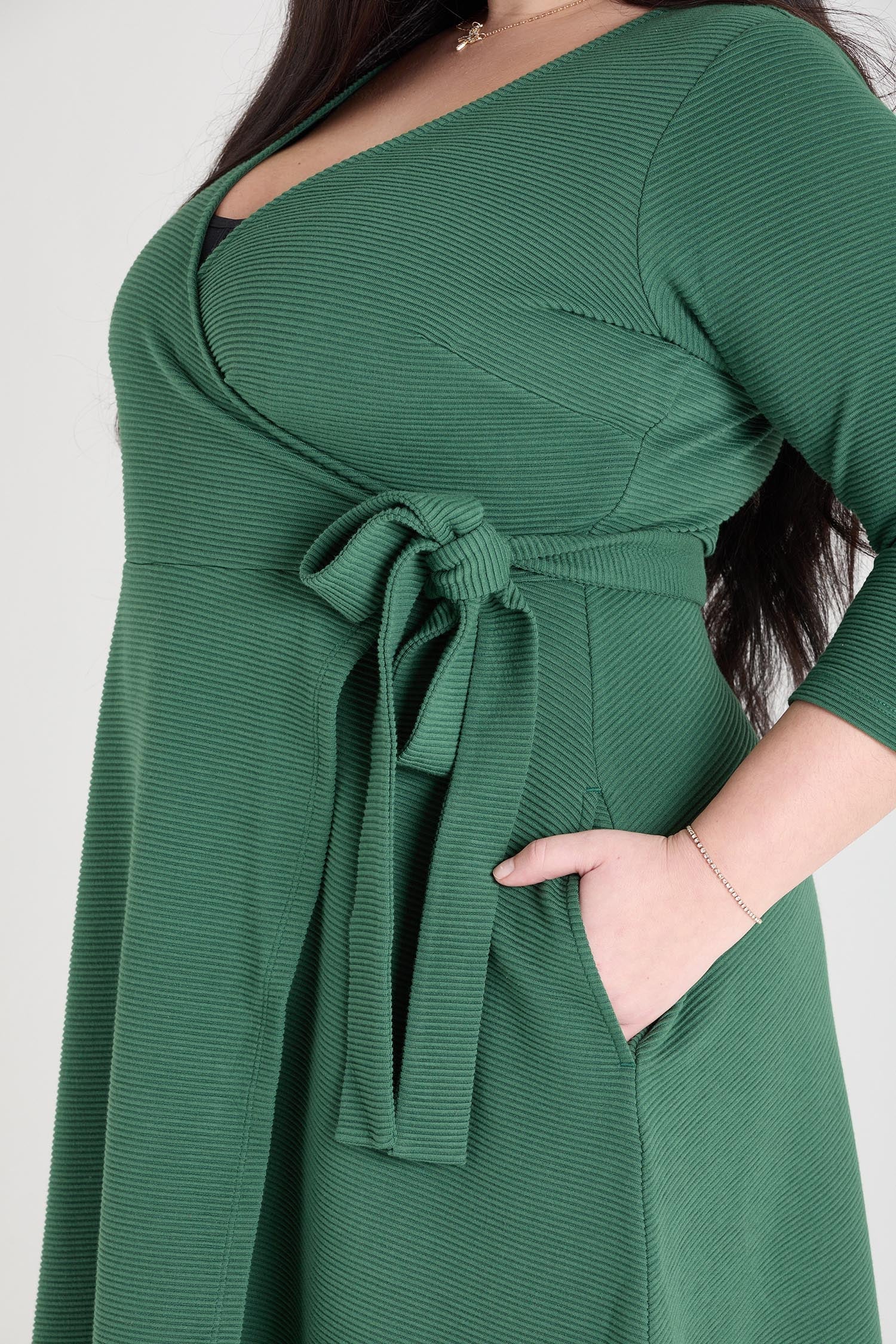 Ottoman Wrap Around Dress - Petit Pois - Zenithce