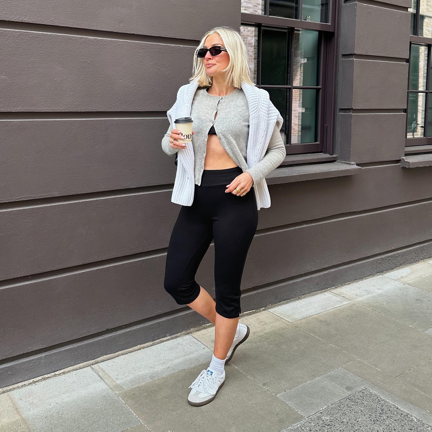 Squat-Proof Capri Leggings - Black - Zenithce