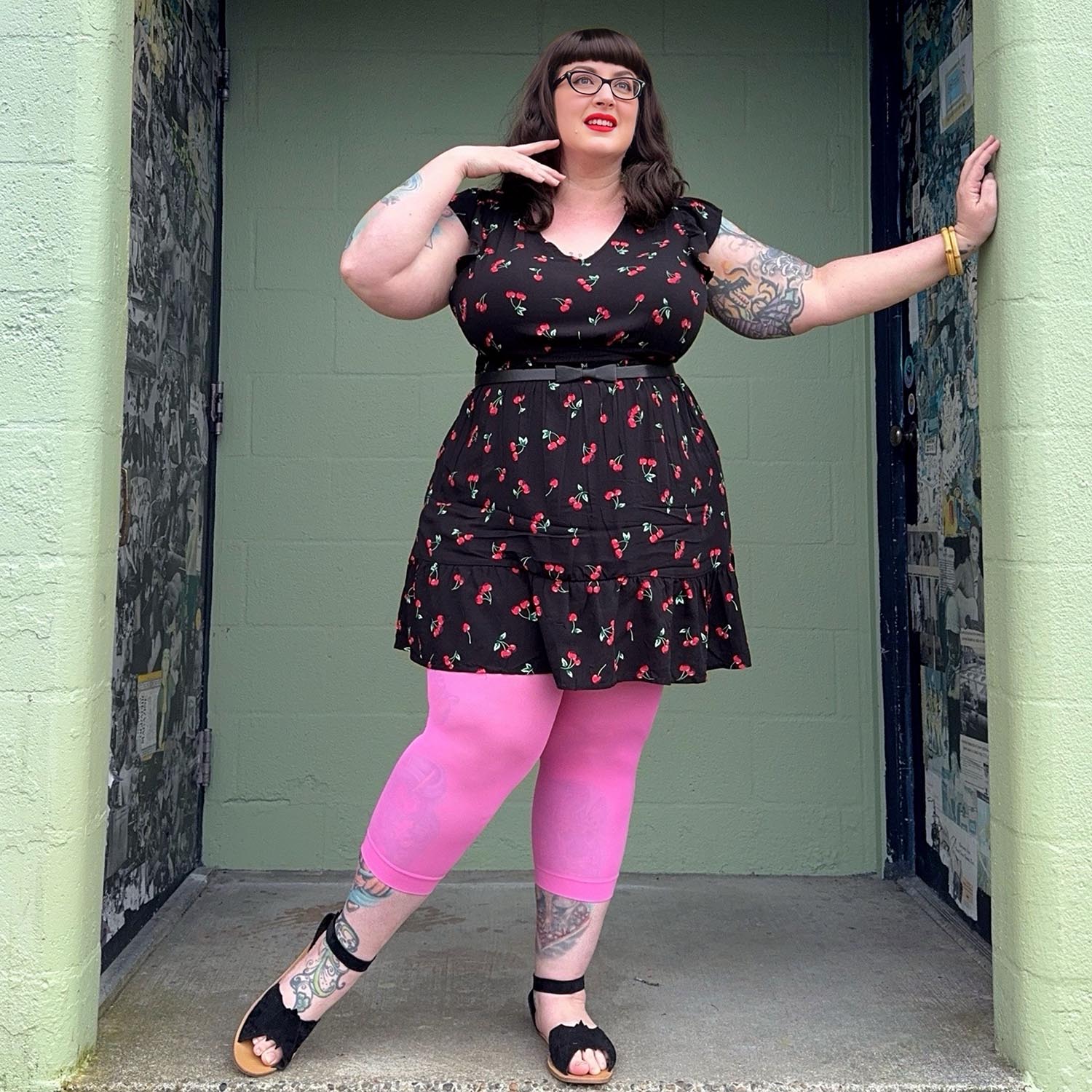 Stay Cool Capri Tights - Pink Lady - Zenithce