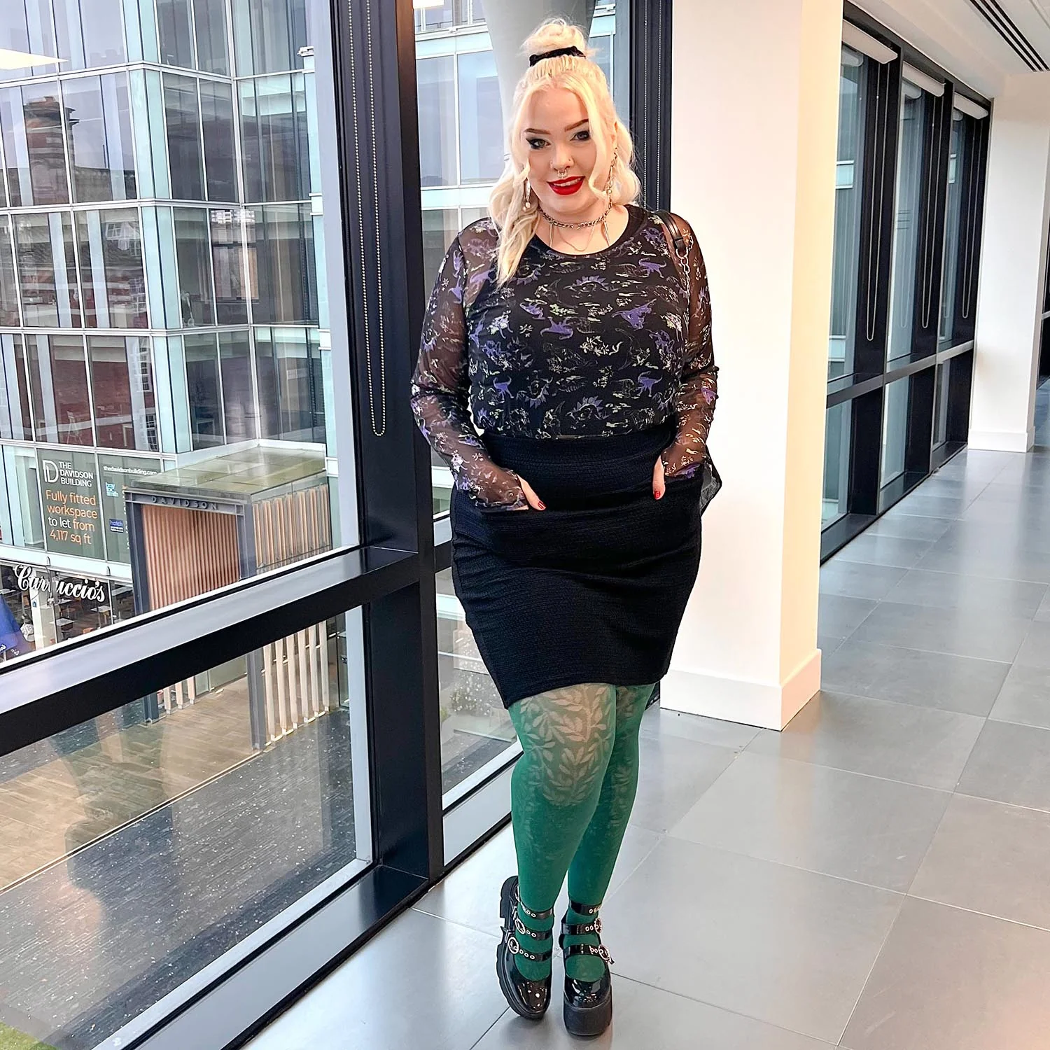 Mini Pencil Skirt - Archean - Zenithce