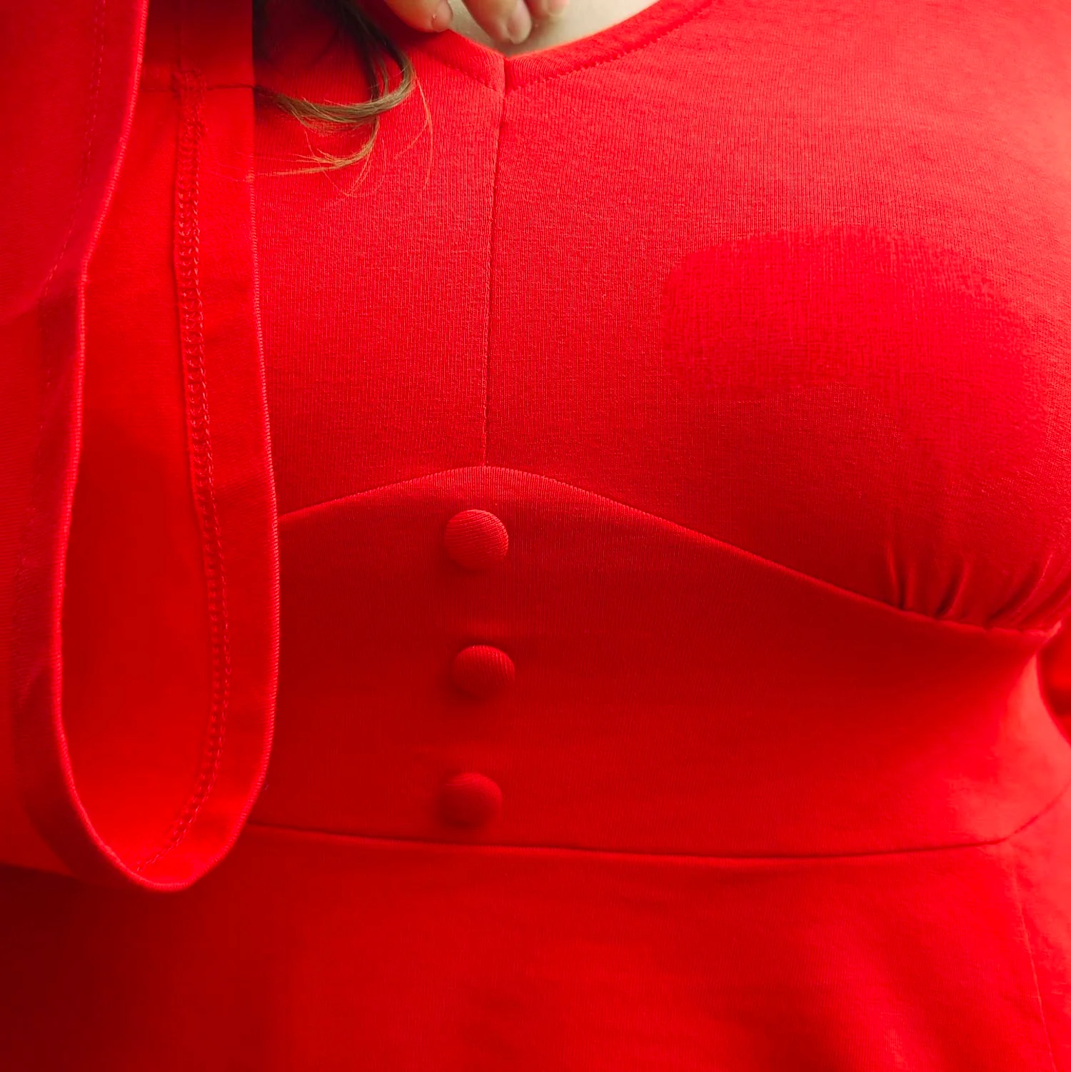 Bell Sleeve Mini Dress - Sangria - Zenithce