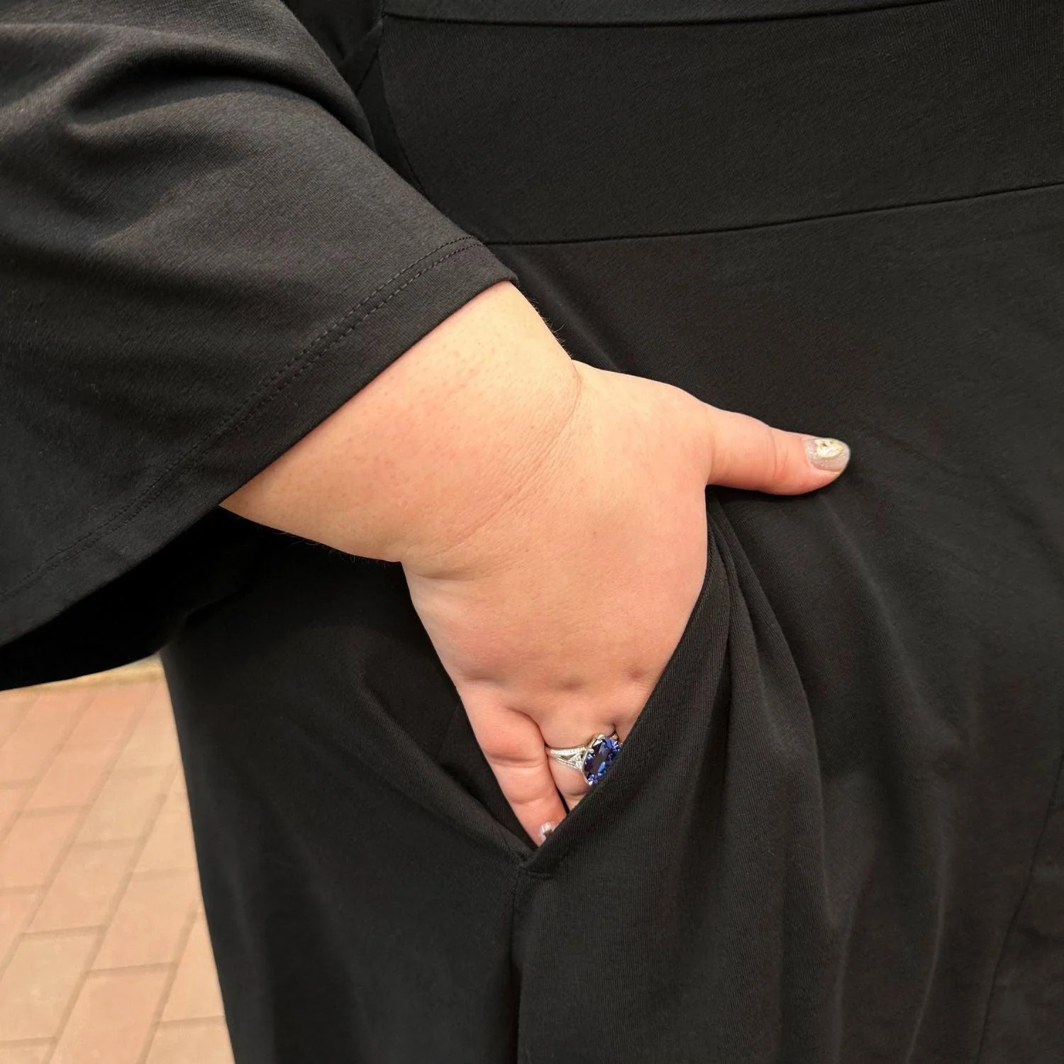 Bell Sleeve Mini Dress - Black - Zenithce