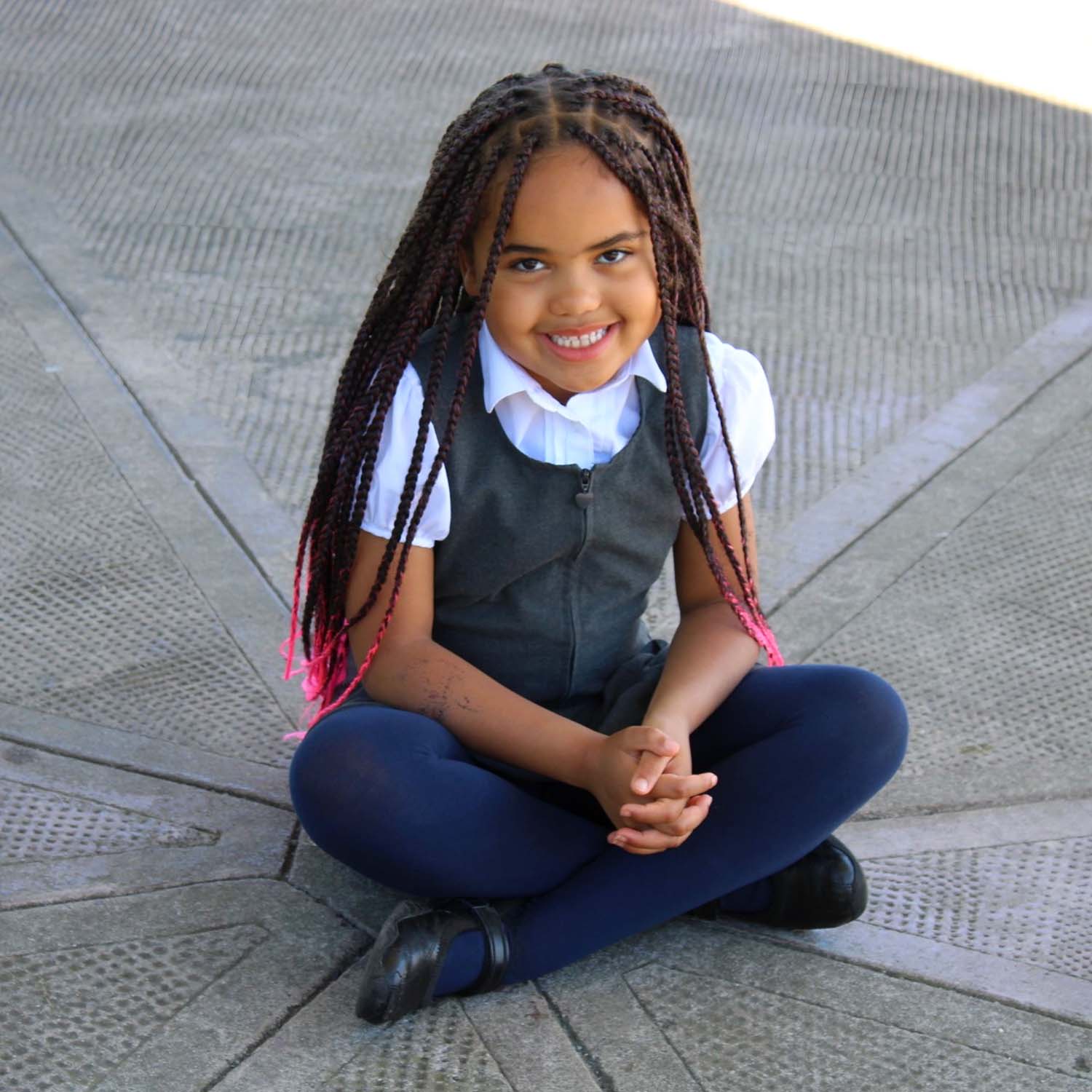 Kids Cotton Tights - Navy - Zenithce