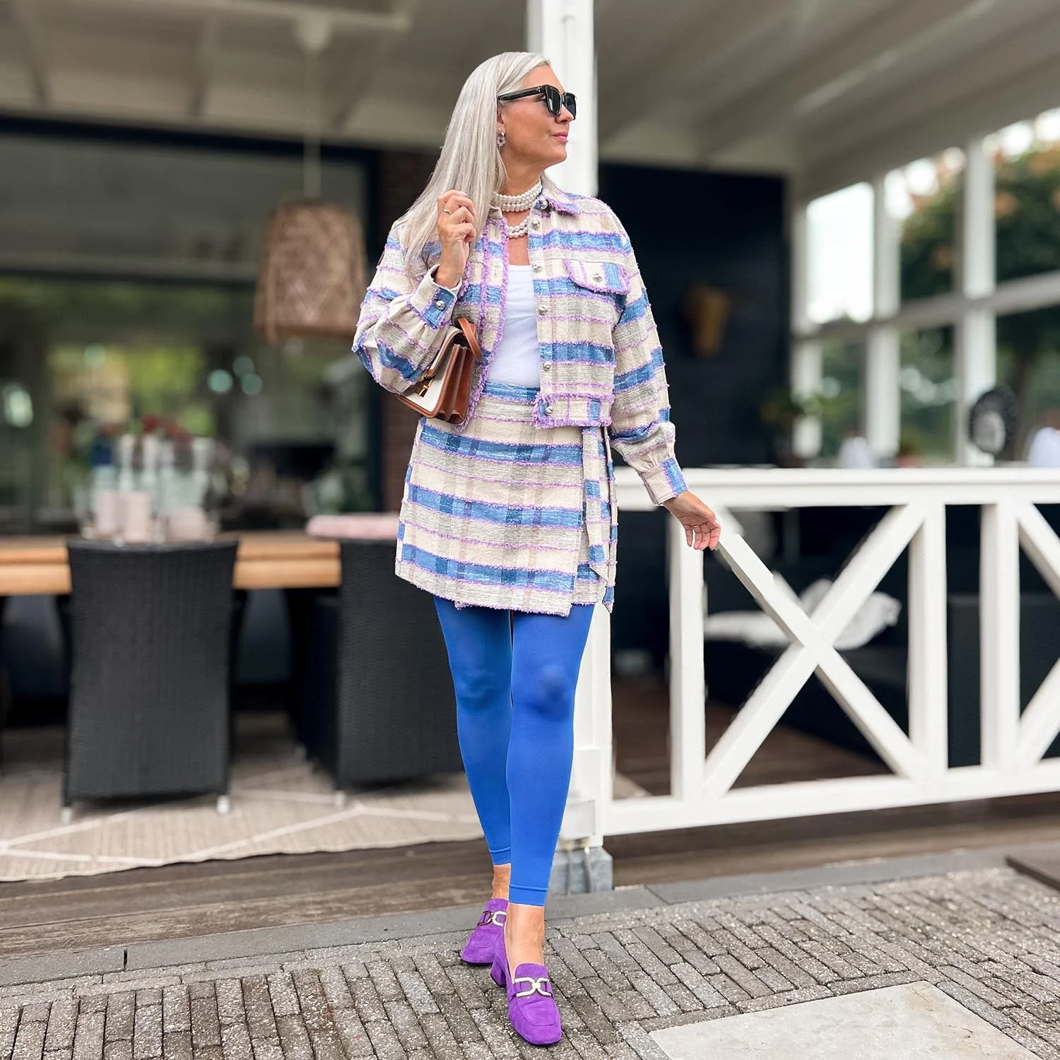 Footless Tights - Peacock - Zenithce