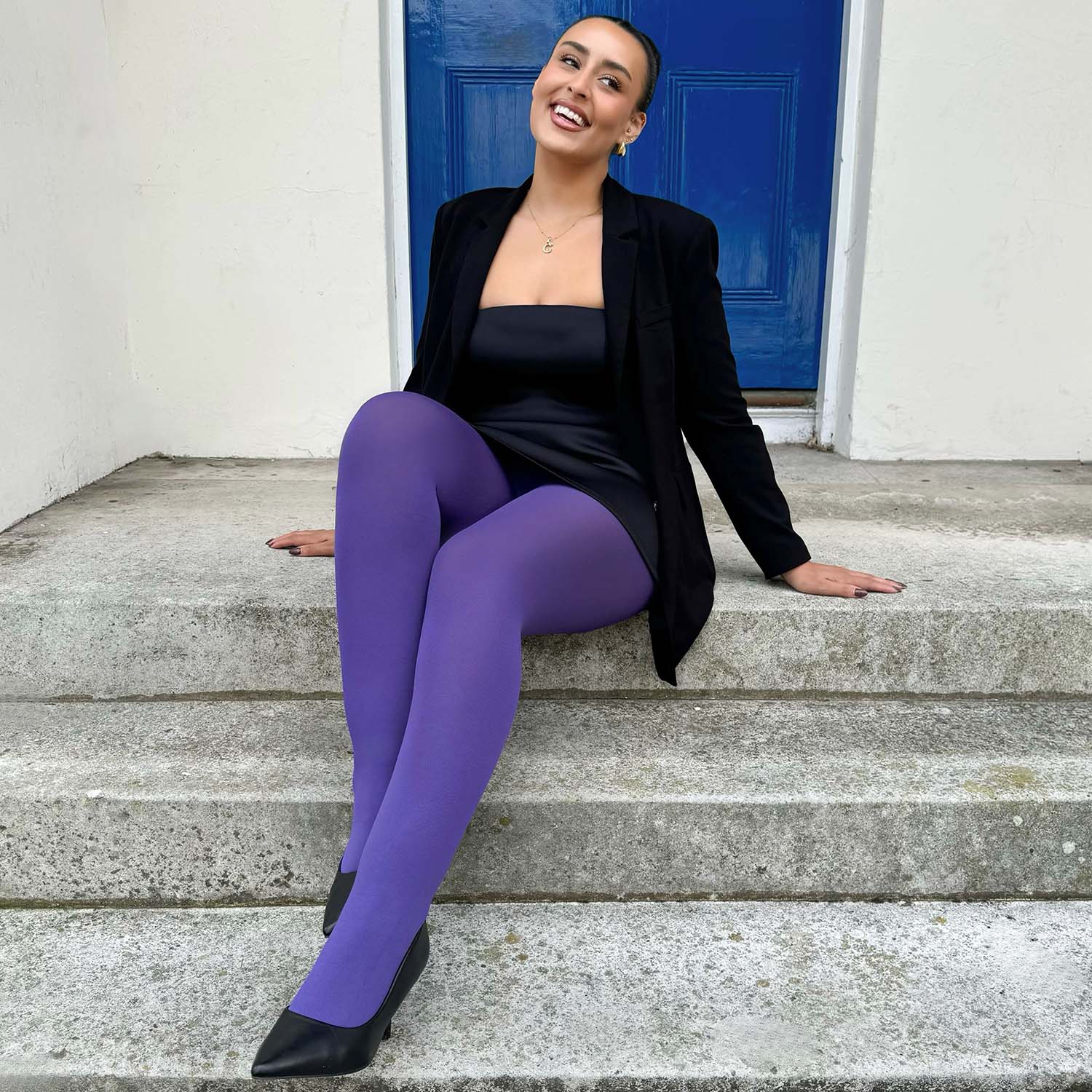 120 Denier Tights - Iris - Zenithce