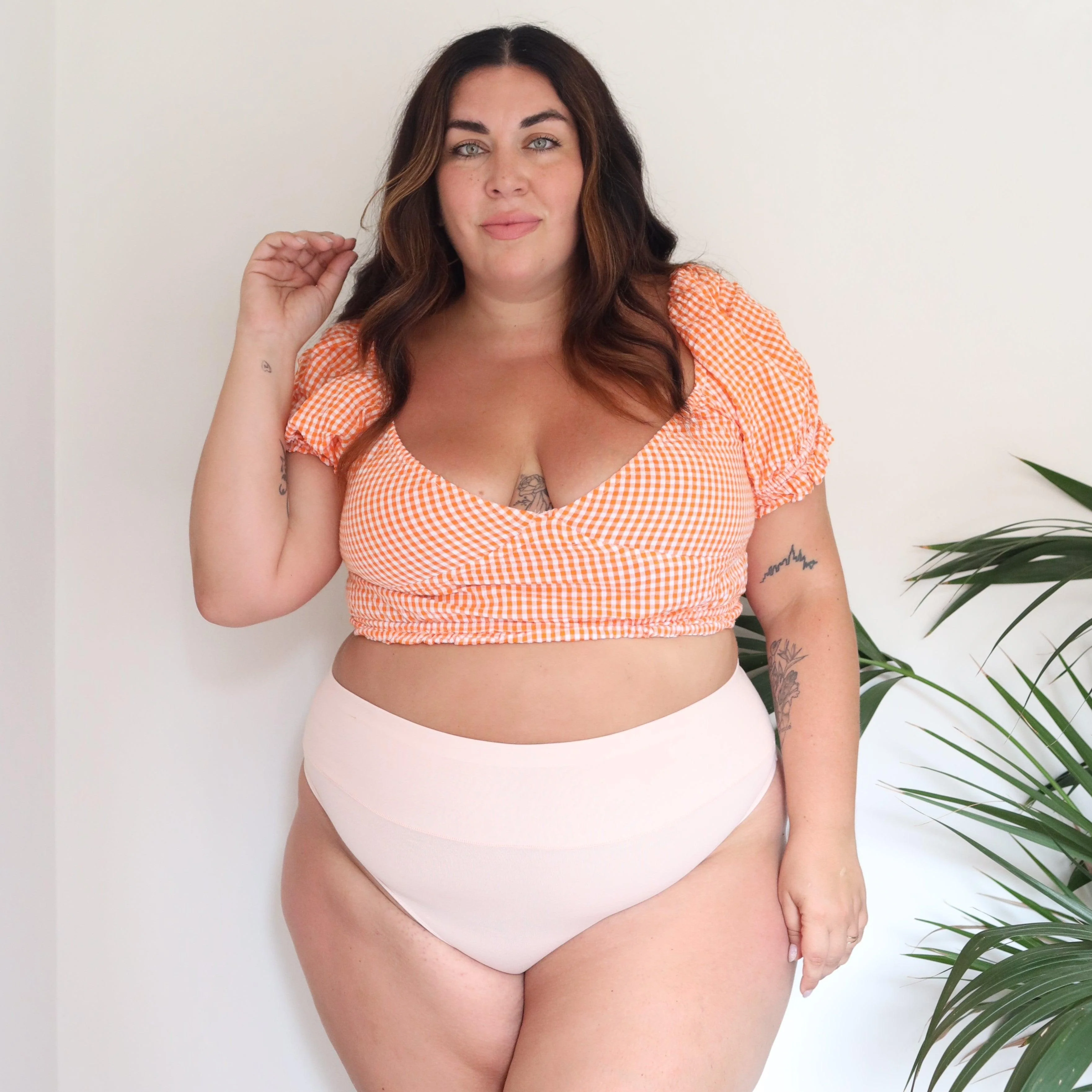 Organic Cotton Thong - Ballet Pink - Zenithce