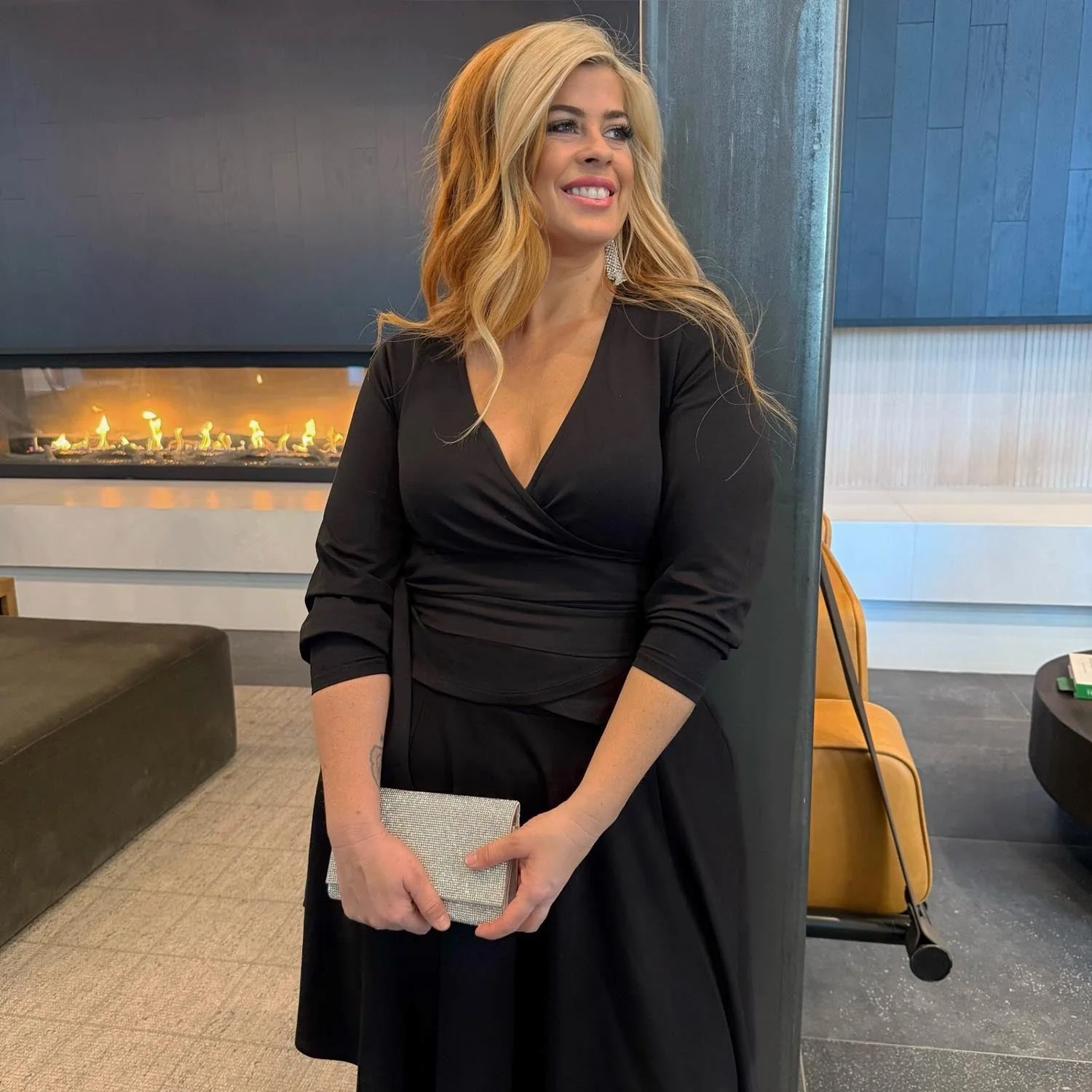 Organic Cotton Wrap Top - Black - Zenithce