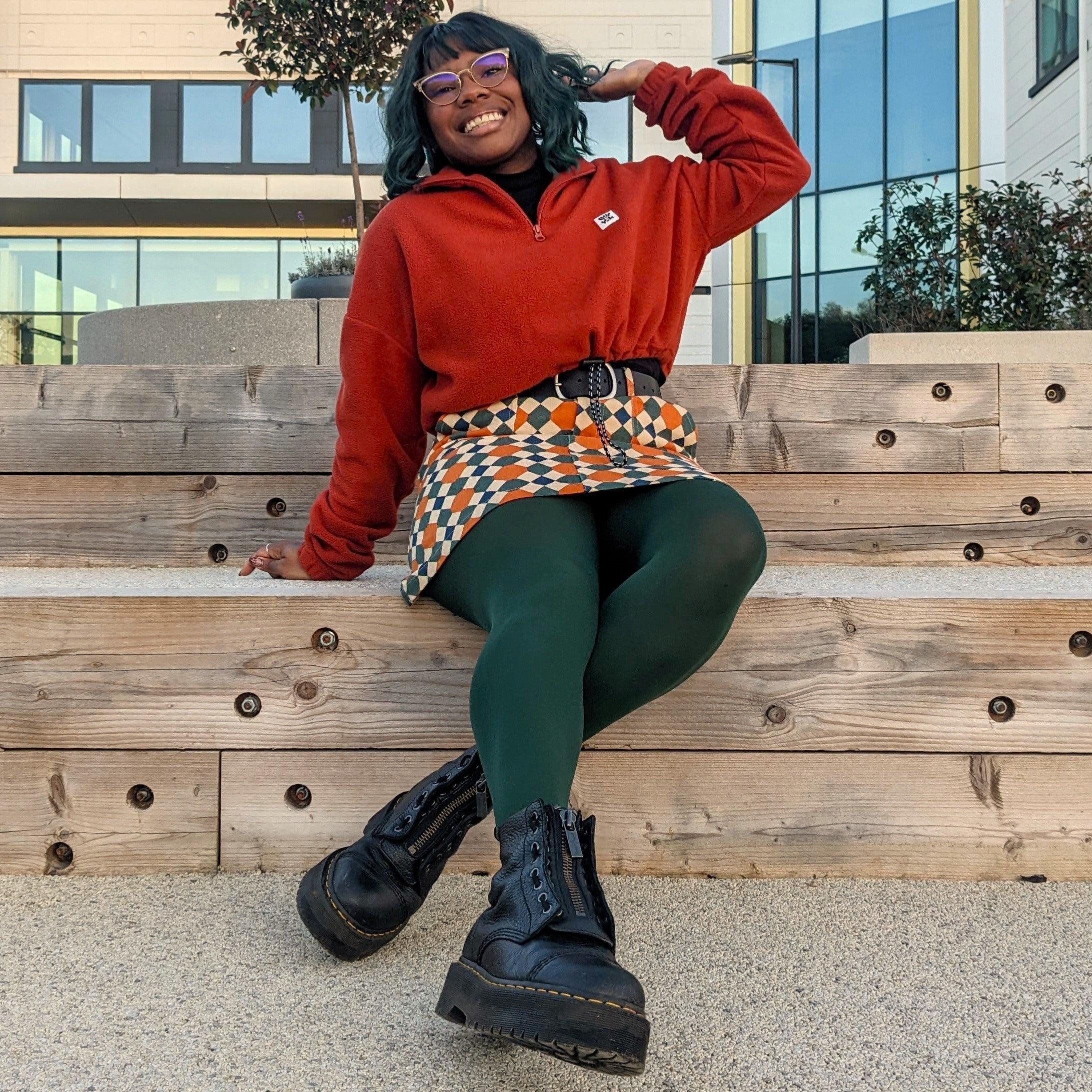 80 Denier Tights - Hit the Bottle Green - Zenithce