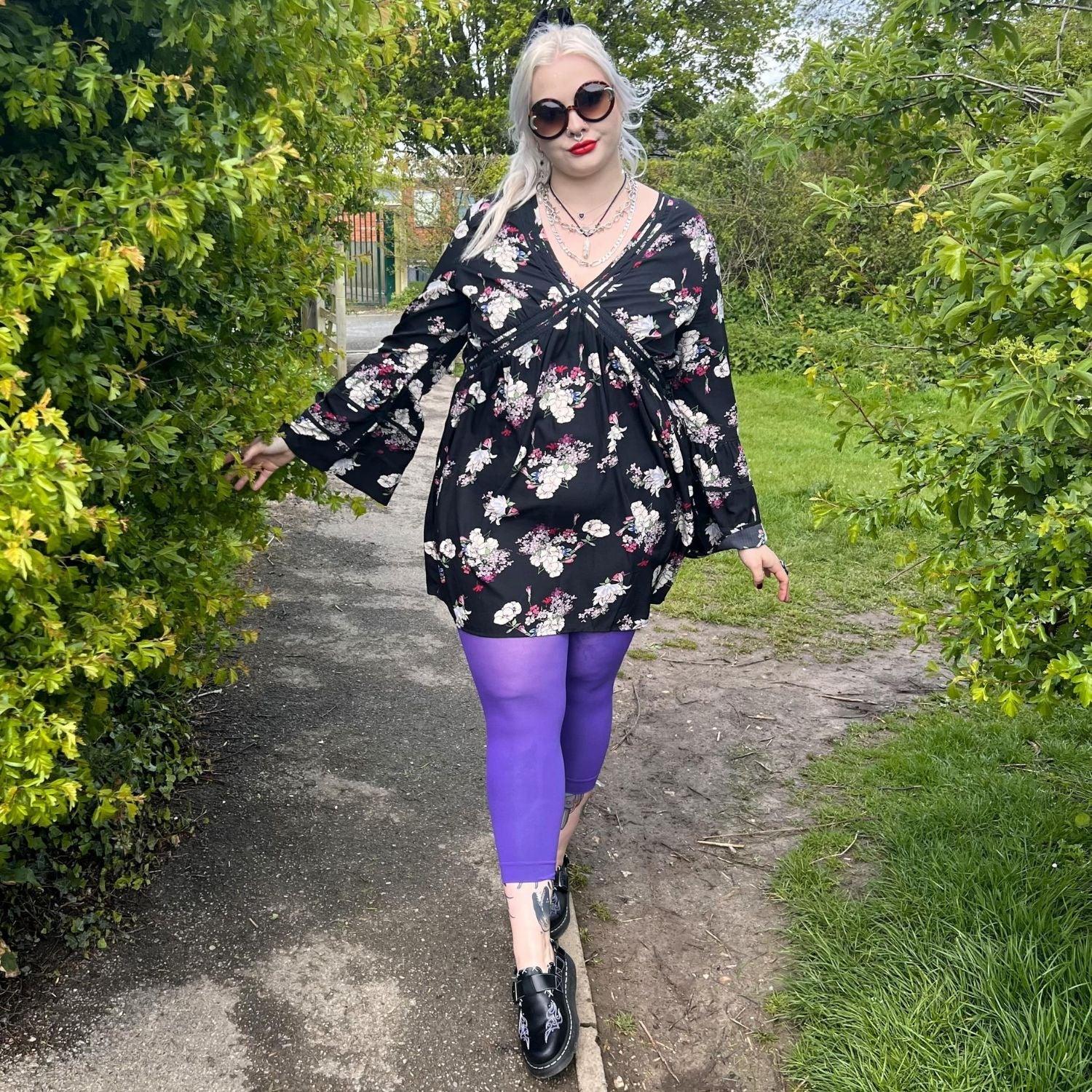 Stay Cool Capri Tights - Iris - Zenithce