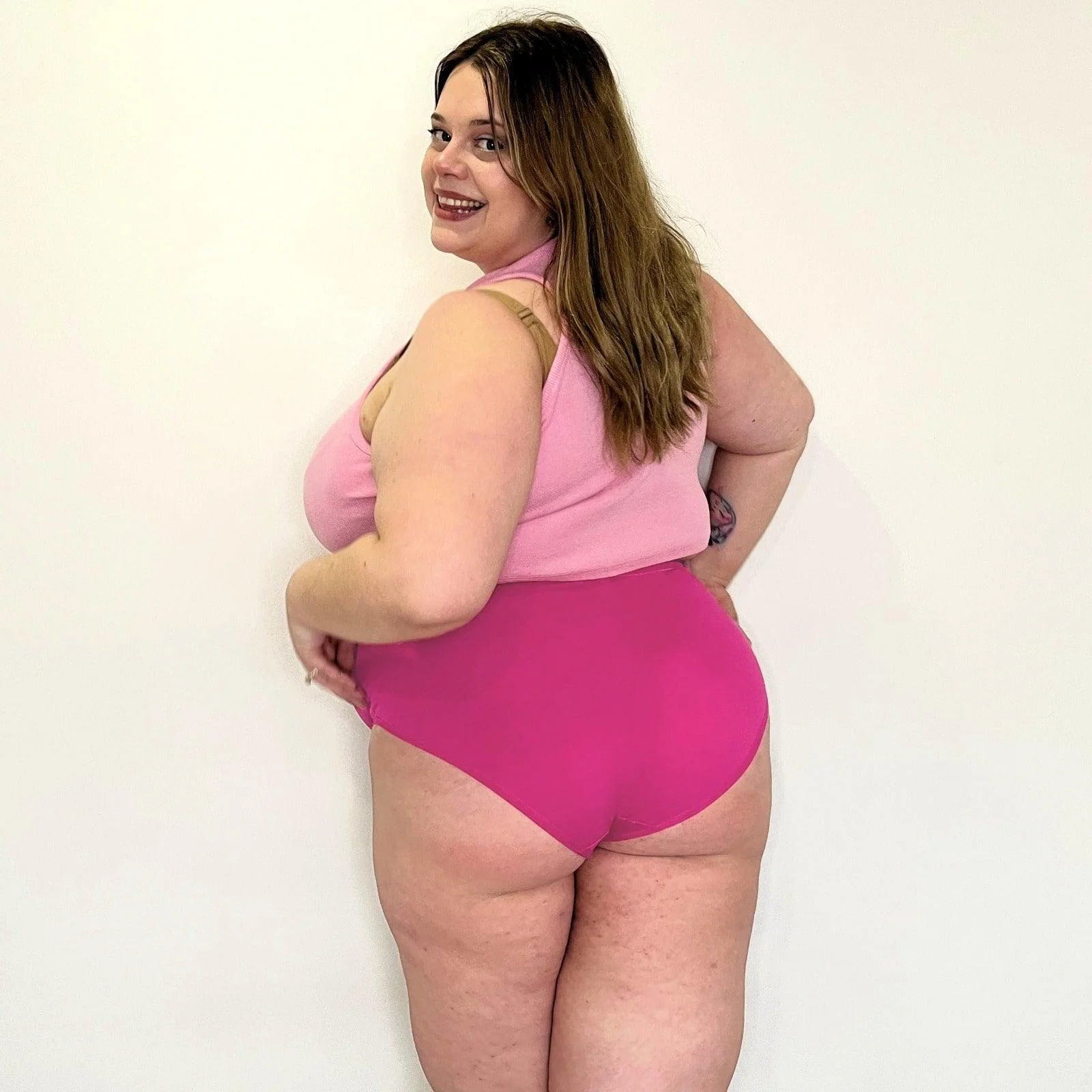 Organic Cotton Super High Waist Knickers - Barbara - Zenithce