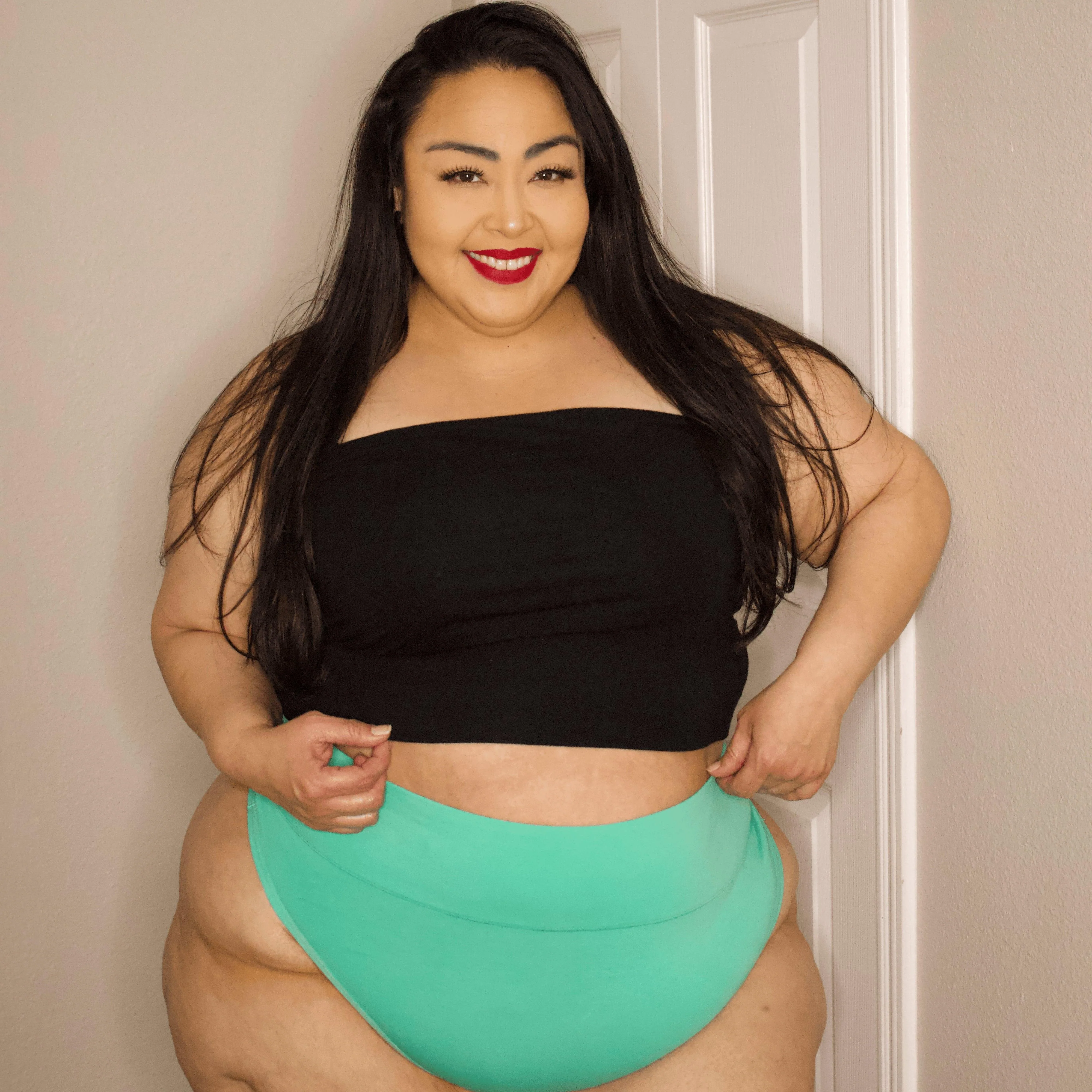 Organic Cotton Thong - Mint - Zenithce