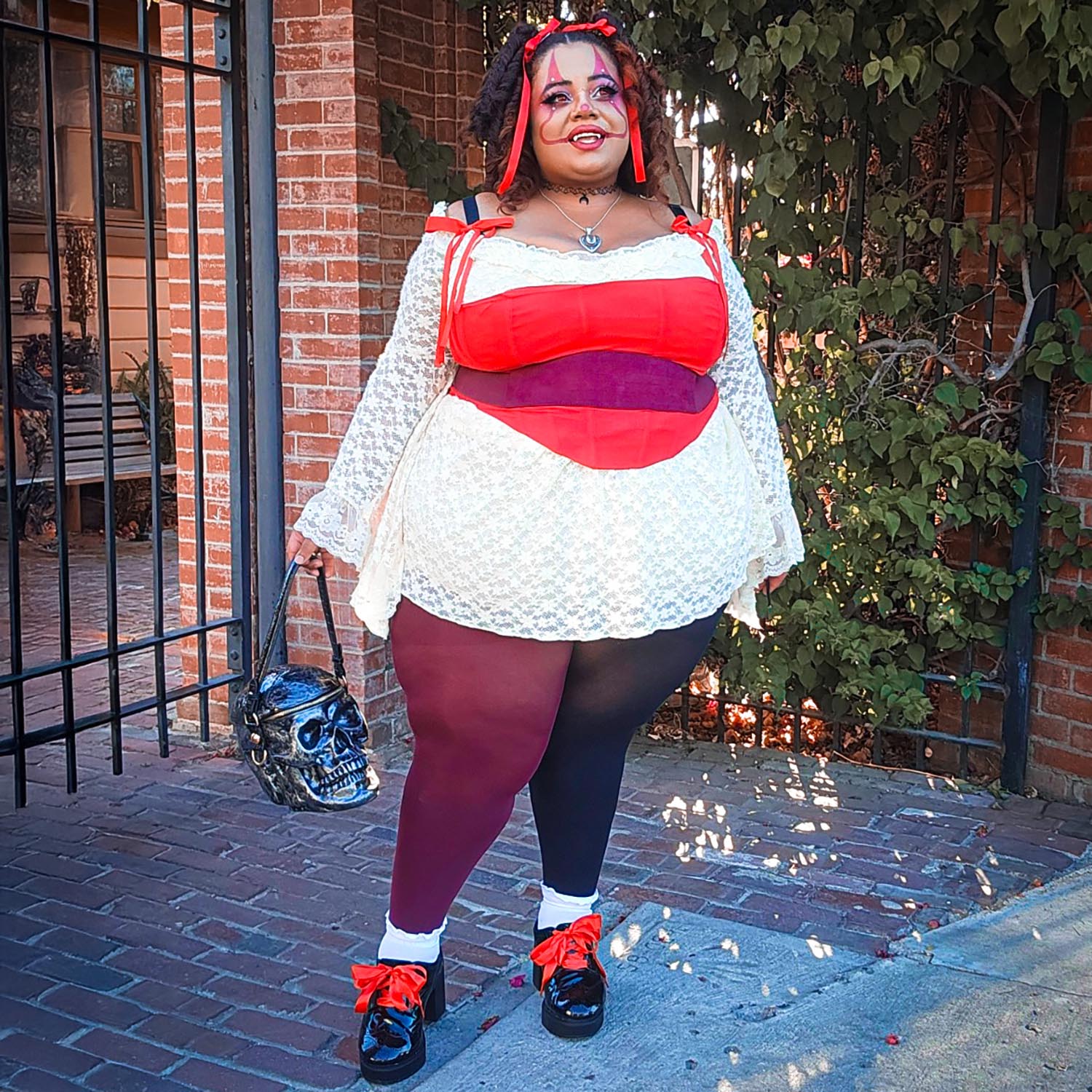 Duo Tights - Crimson Shadow - Zenithce