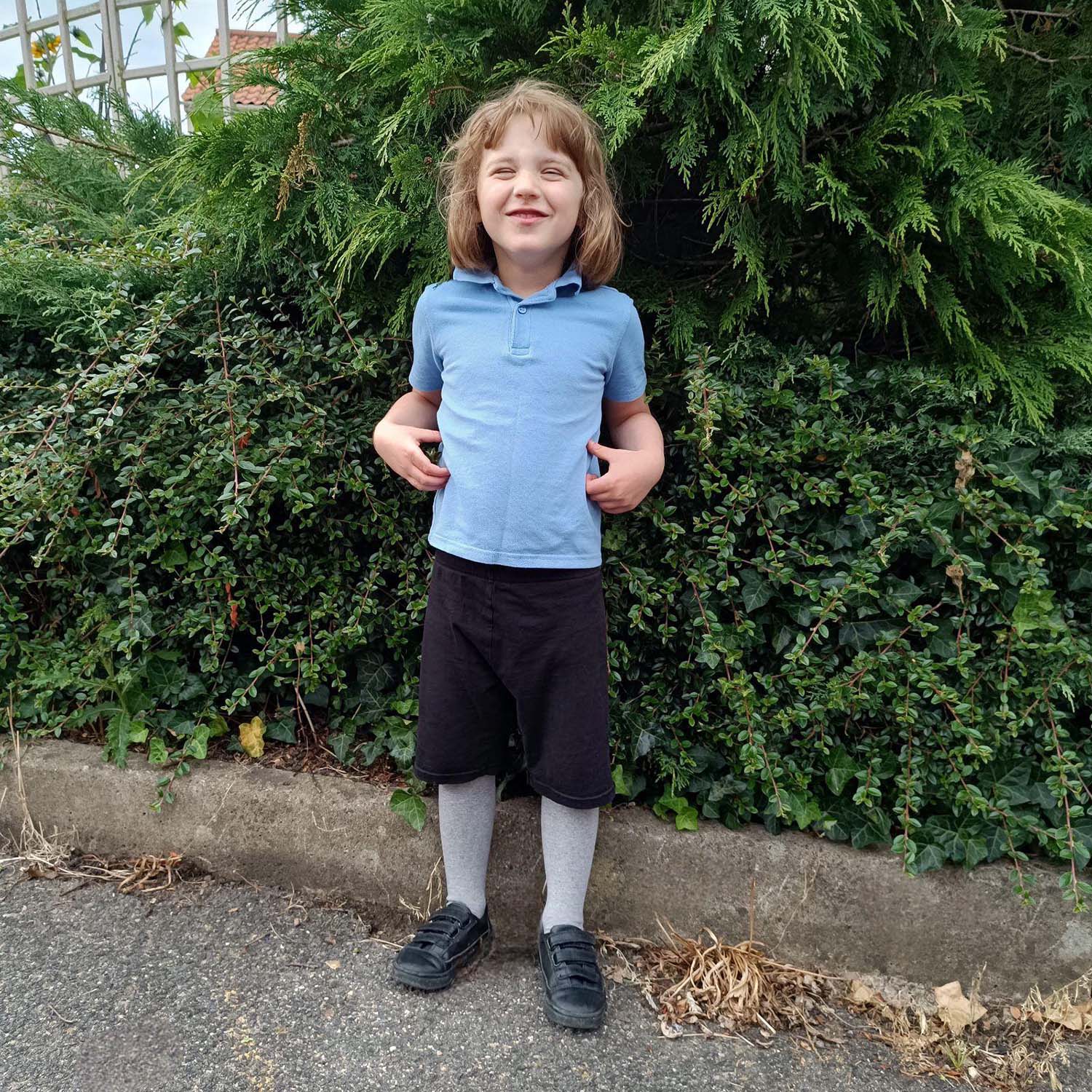 Kids Cotton Tights - Marl Grey - Zenithce